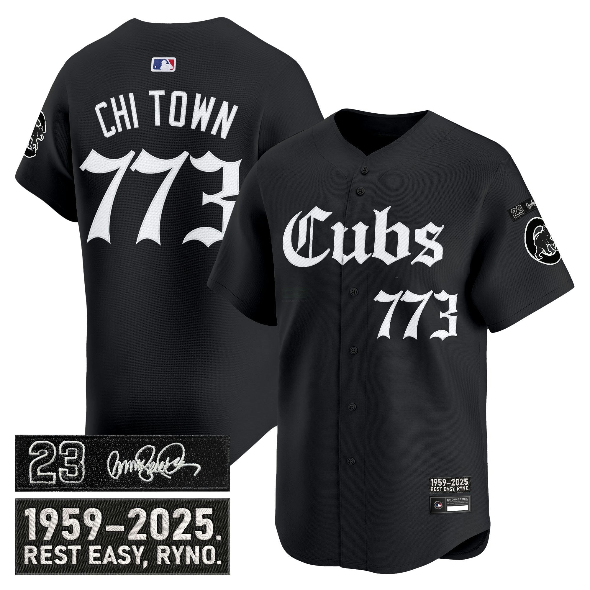 Camisa MLB Men’s Chicago ‘Ryne Sandberg Tribute’ Vapor Premier Limited Jersey – Gothic Edition