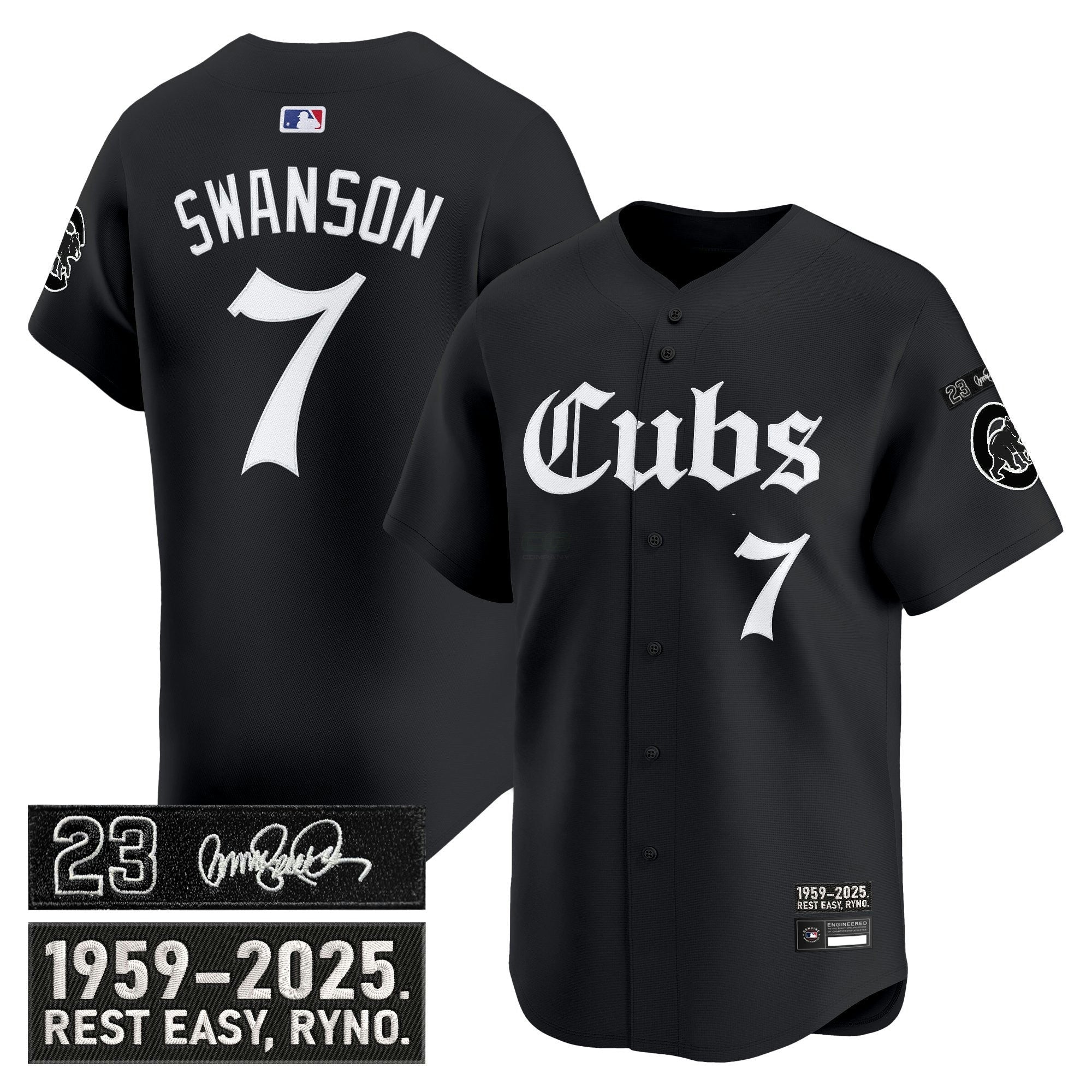 Camisa MLB Men’s Chicago ‘Ryne Sandberg Tribute’ Vapor Premier Limited Jersey – Gothic Edition