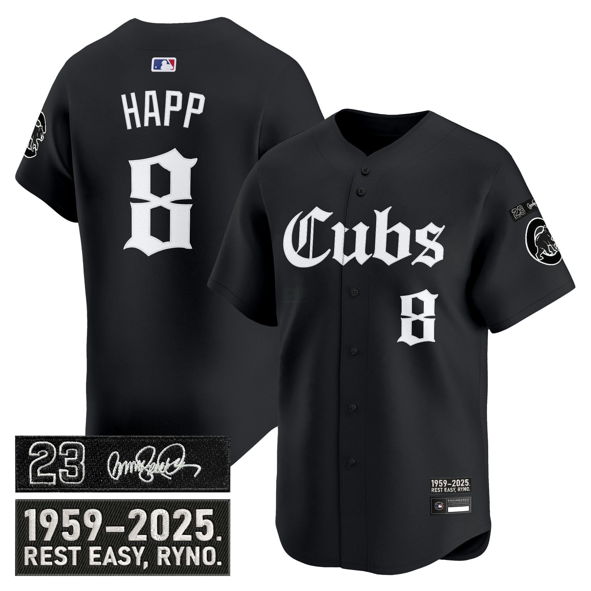 Camisa MLB Men’s Chicago ‘Ryne Sandberg Tribute’ Vapor Premier Limited Jersey – Gothic Edition