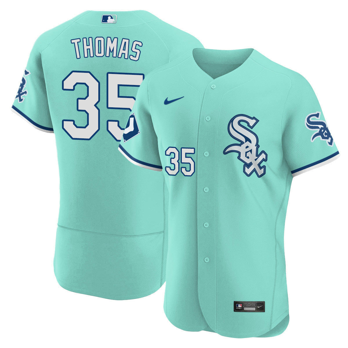 Camisa MLB Men’s Chicago Teal Collection Jersey