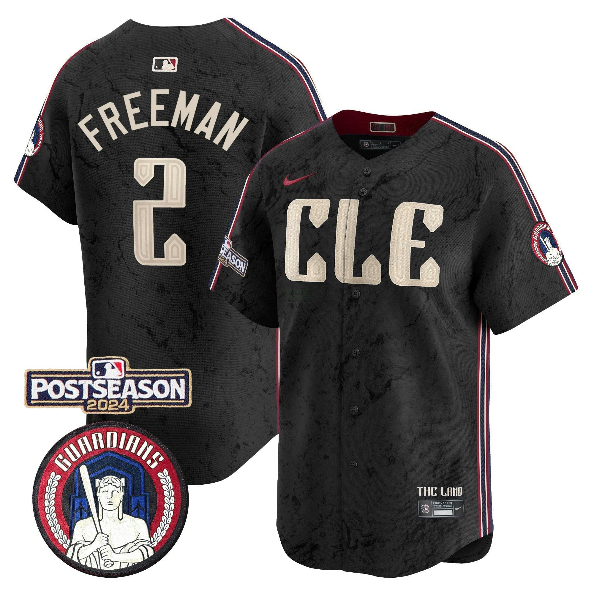 Camisa MLB Men’s Cleveland 2024 Postseason Patch City Connect Vapor Premier Limited Jersey