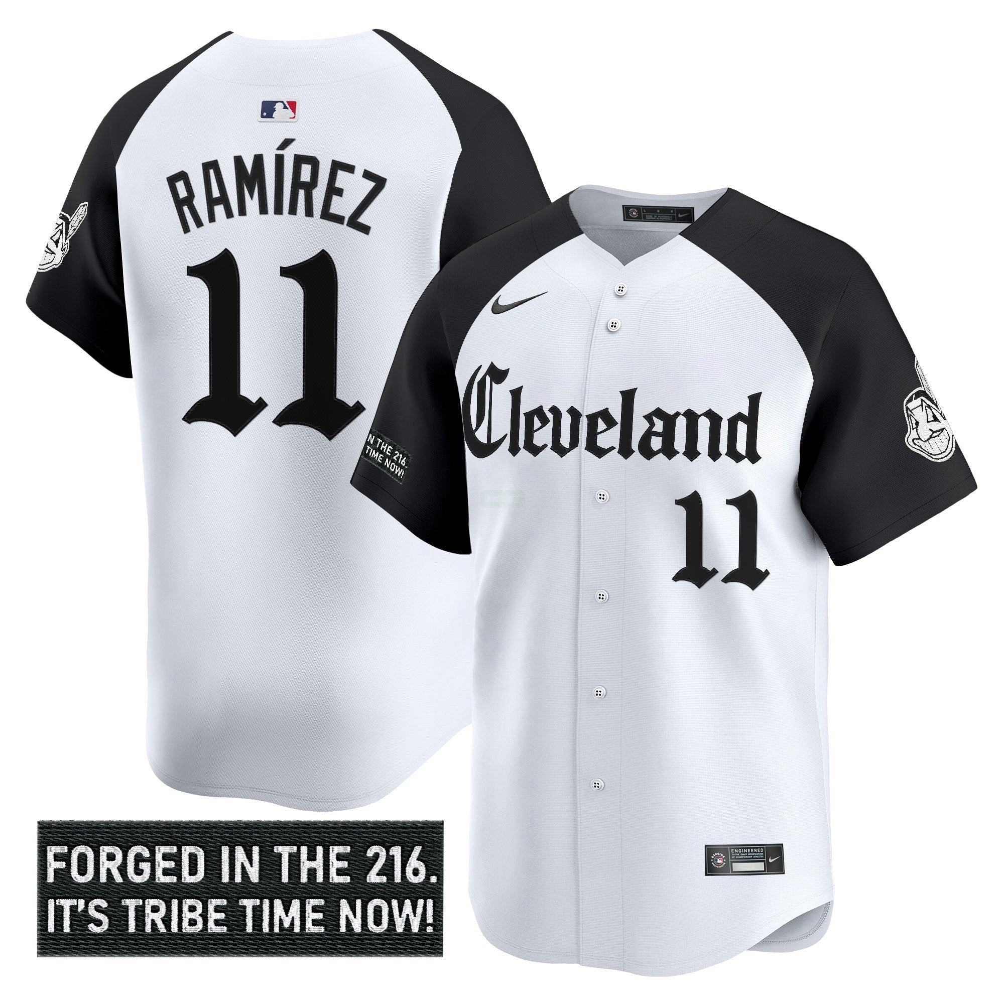 Camisa MLB Men’s Cleveland Indians ‘Gothic Iron Edition’ Vapor Premier Limited Jersey