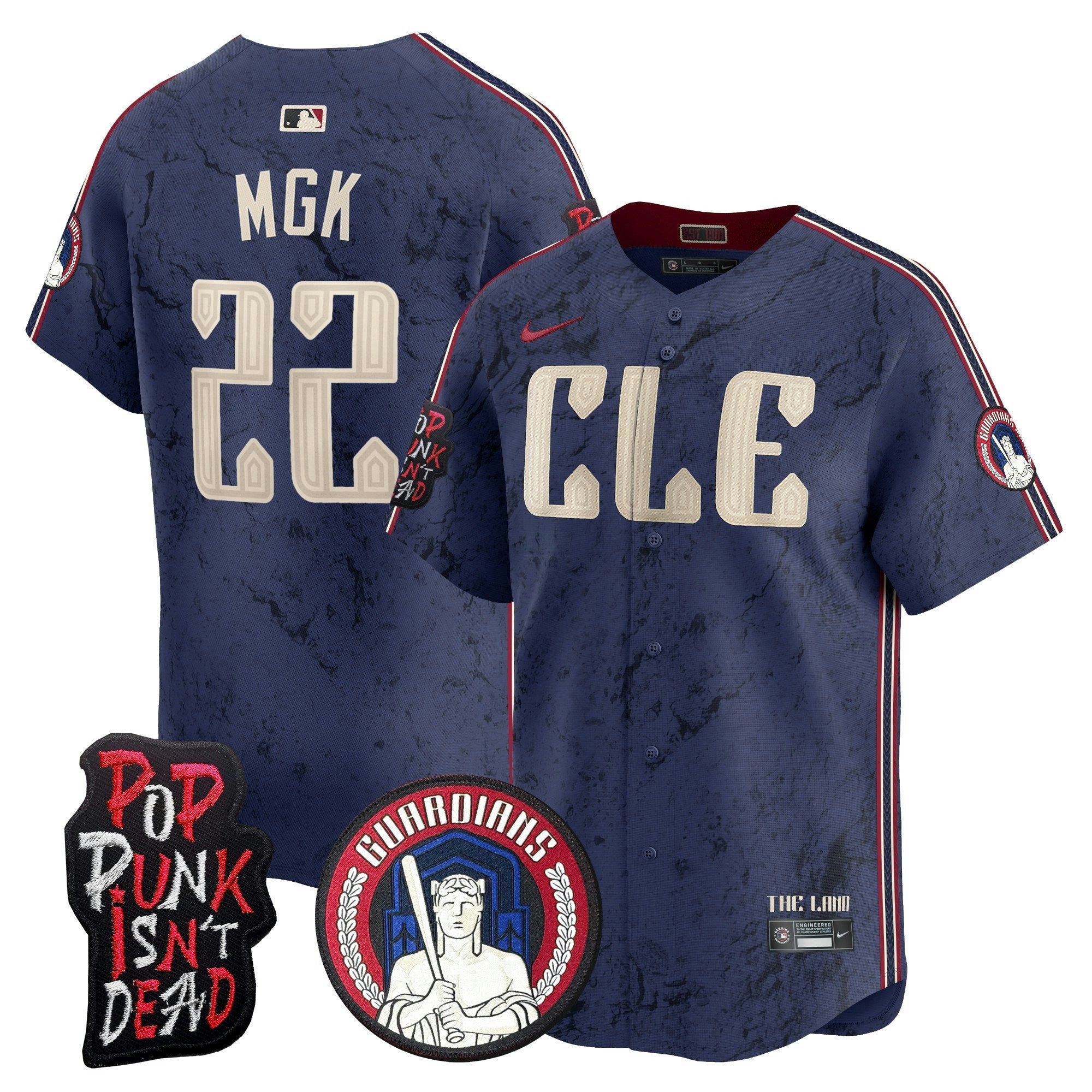 Camisa MLB Men’s Cleveland MGK Patch Vapor Premier Limited Jersey