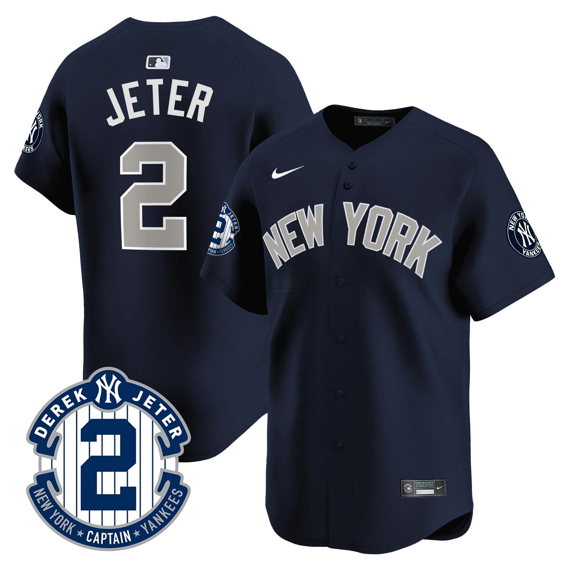 Camisa MLB Men’s Derek Jeter Patch Vapor Premier Limited Jersey