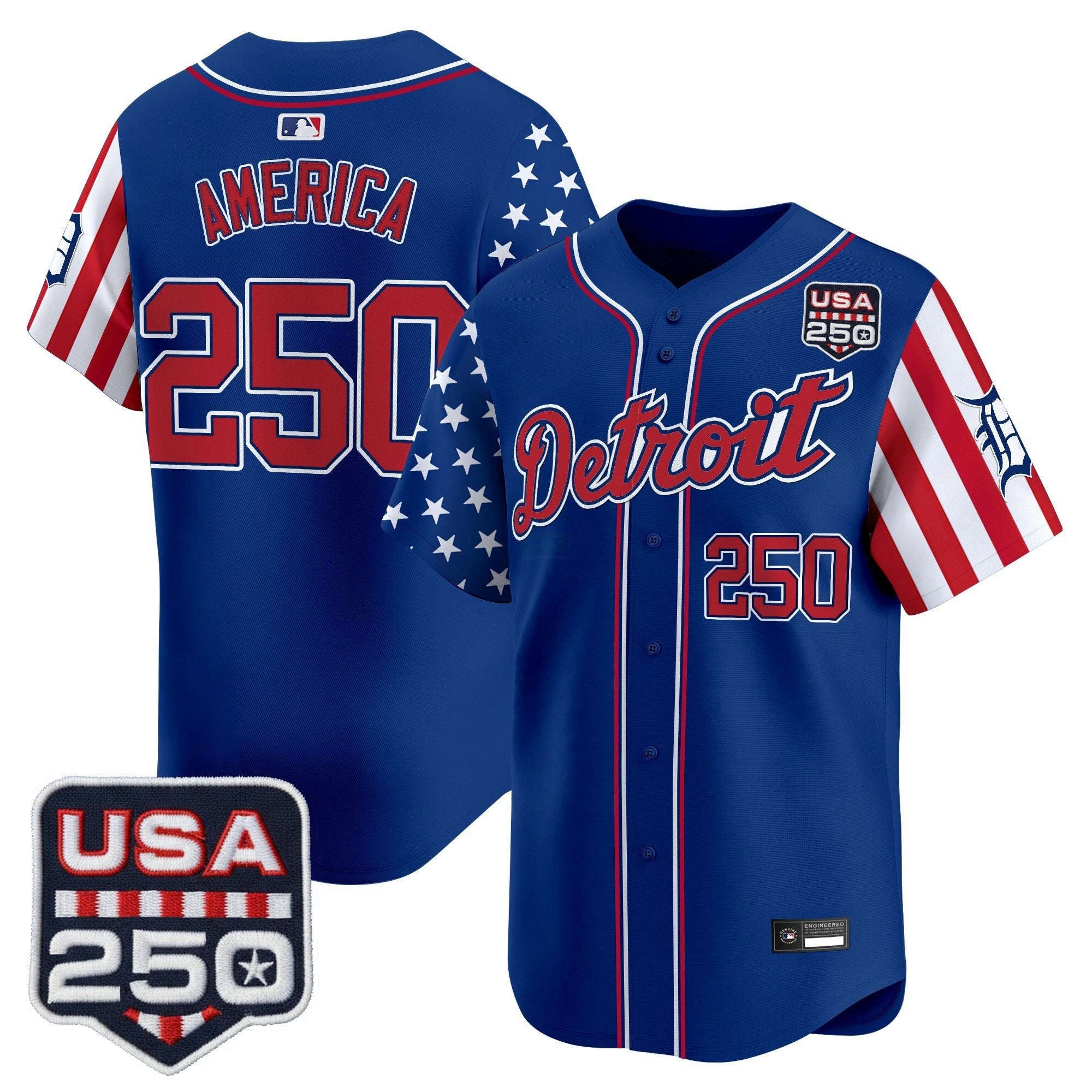 Camisa MLB Men’s Detroit “America250 Edition” Vapor Premier Limited Jersey