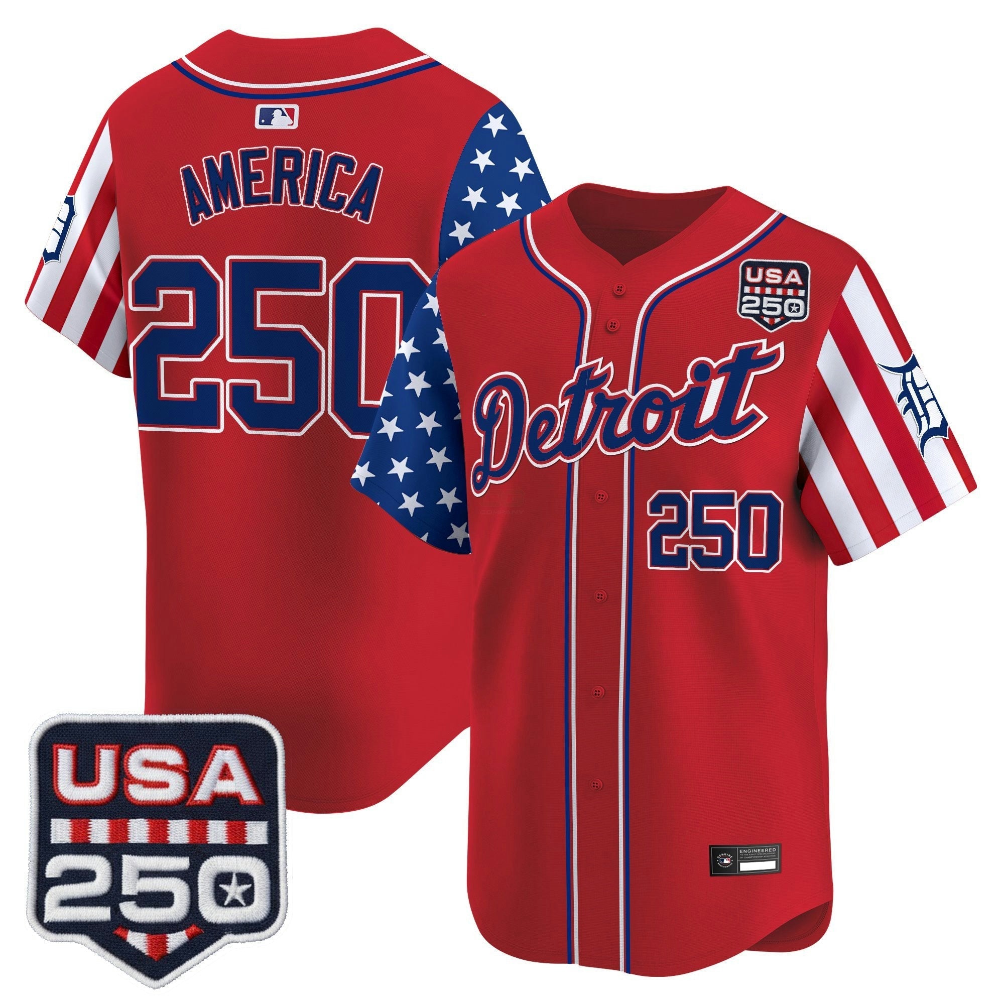 Camisa MLB Men’s Detroit “America250 Edition” Vapor Premier Limited Jersey