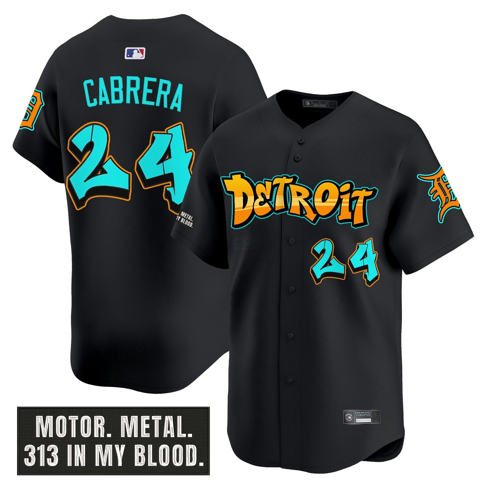 Camisa MLB Men’s Detroit ‘Graffiti Motor City Edition’ Vapor Premier Limited Jersey