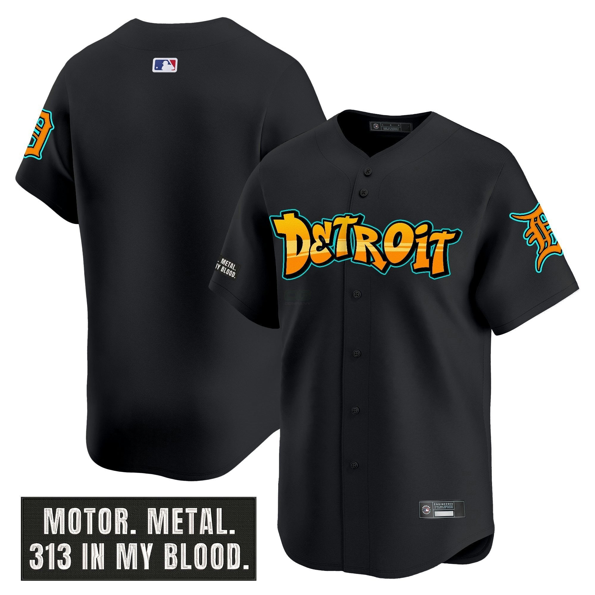 Camisa MLB Men’s Detroit ‘Graffiti Motor City Edition’ Vapor Premier Limited Jersey