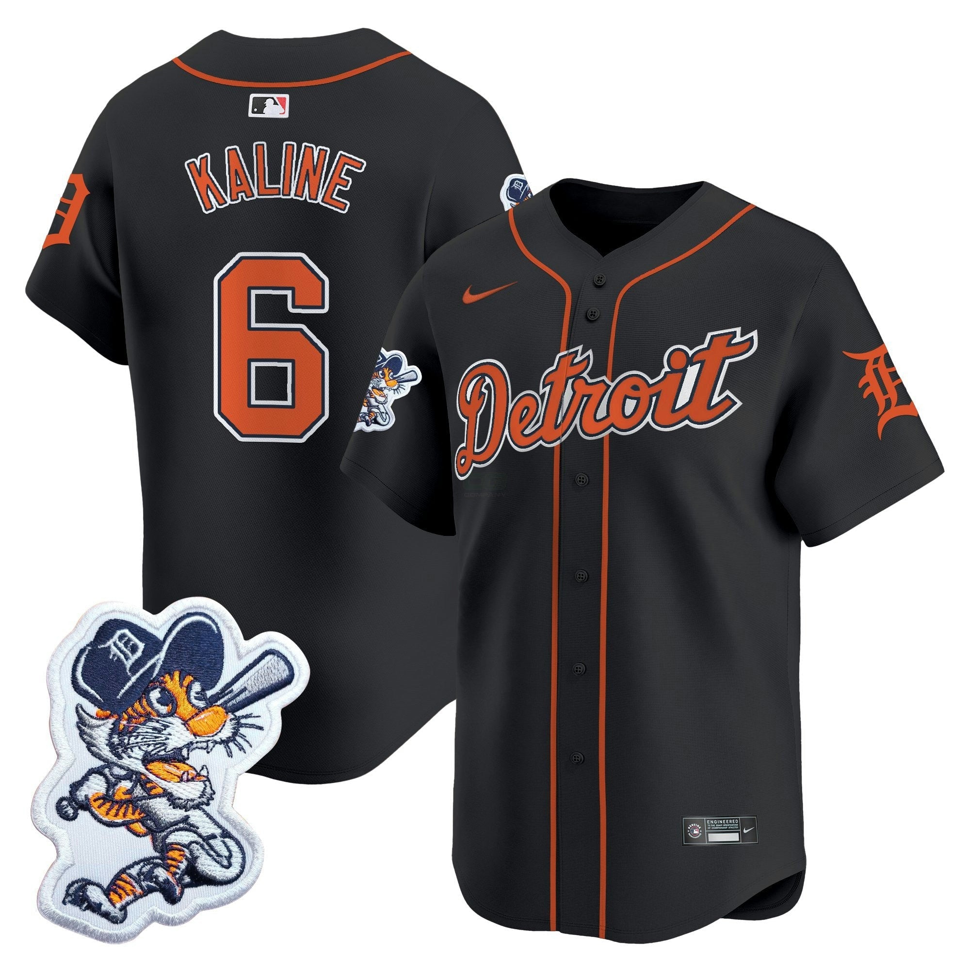 Camisa MLB Men’s Detroit Paws Patch Vapor Premier Limited Jersey