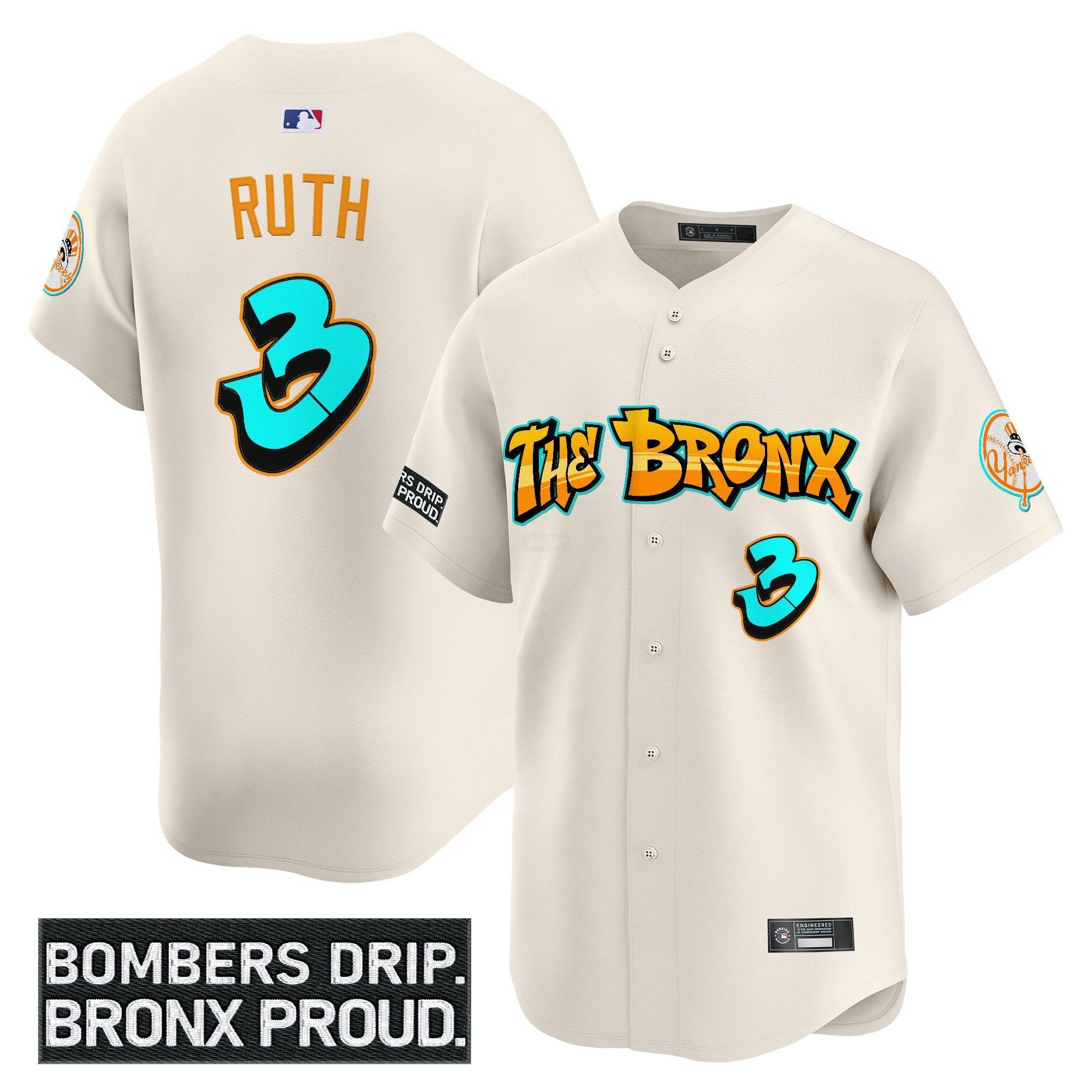Camisa MLB Men’s ‘Graffiti Bronx Bombers Edition’ Vapor Premier Limited Jersey