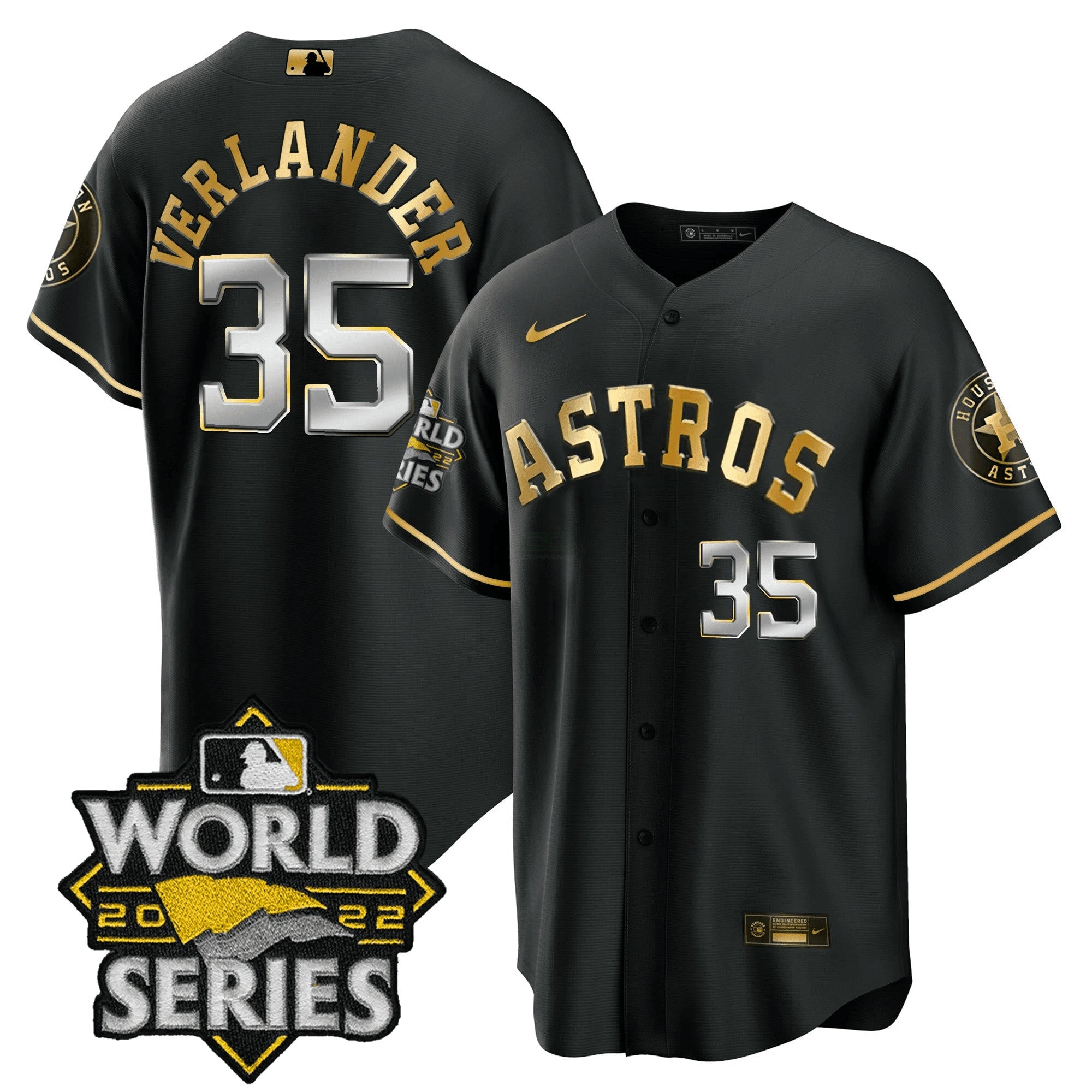 Camisa MLB Men’s Houston 2022 World Series Player Jersey