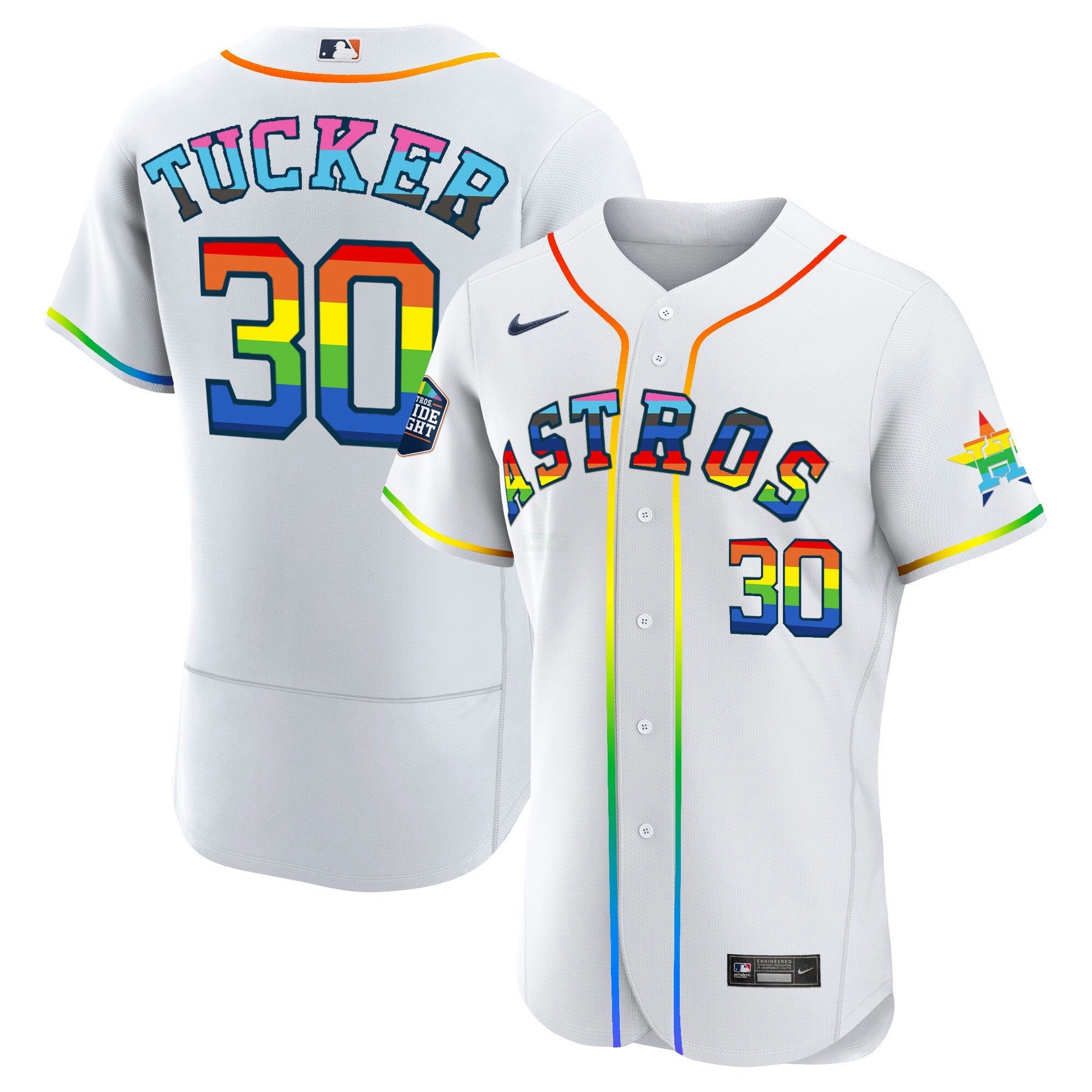 Camisa MLB Men’s Houston 2023 Flex Base Pride Jersey – Stitched
