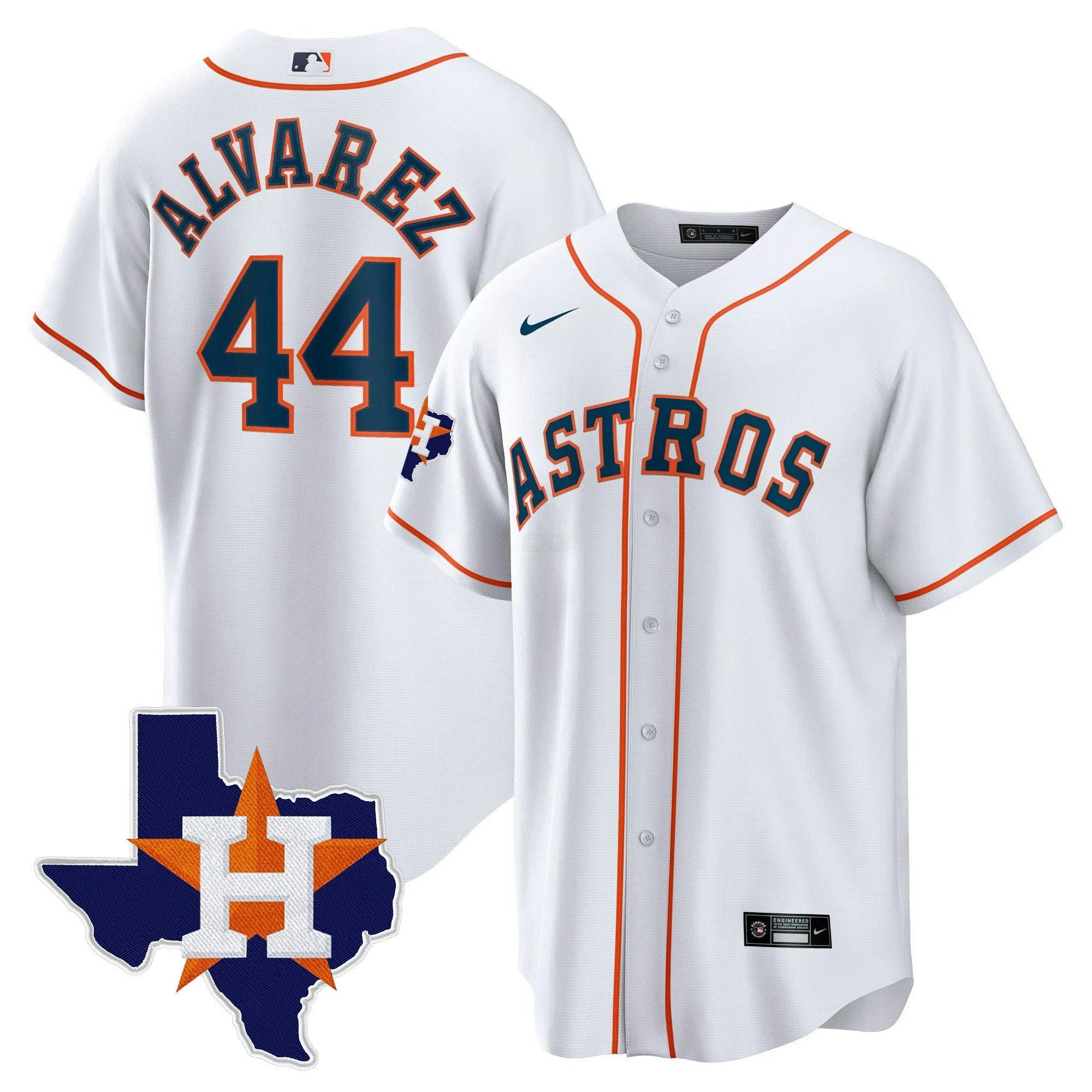 Camisa MLB Men’s Houston 2024 Dourada Jersey – Texas Patch