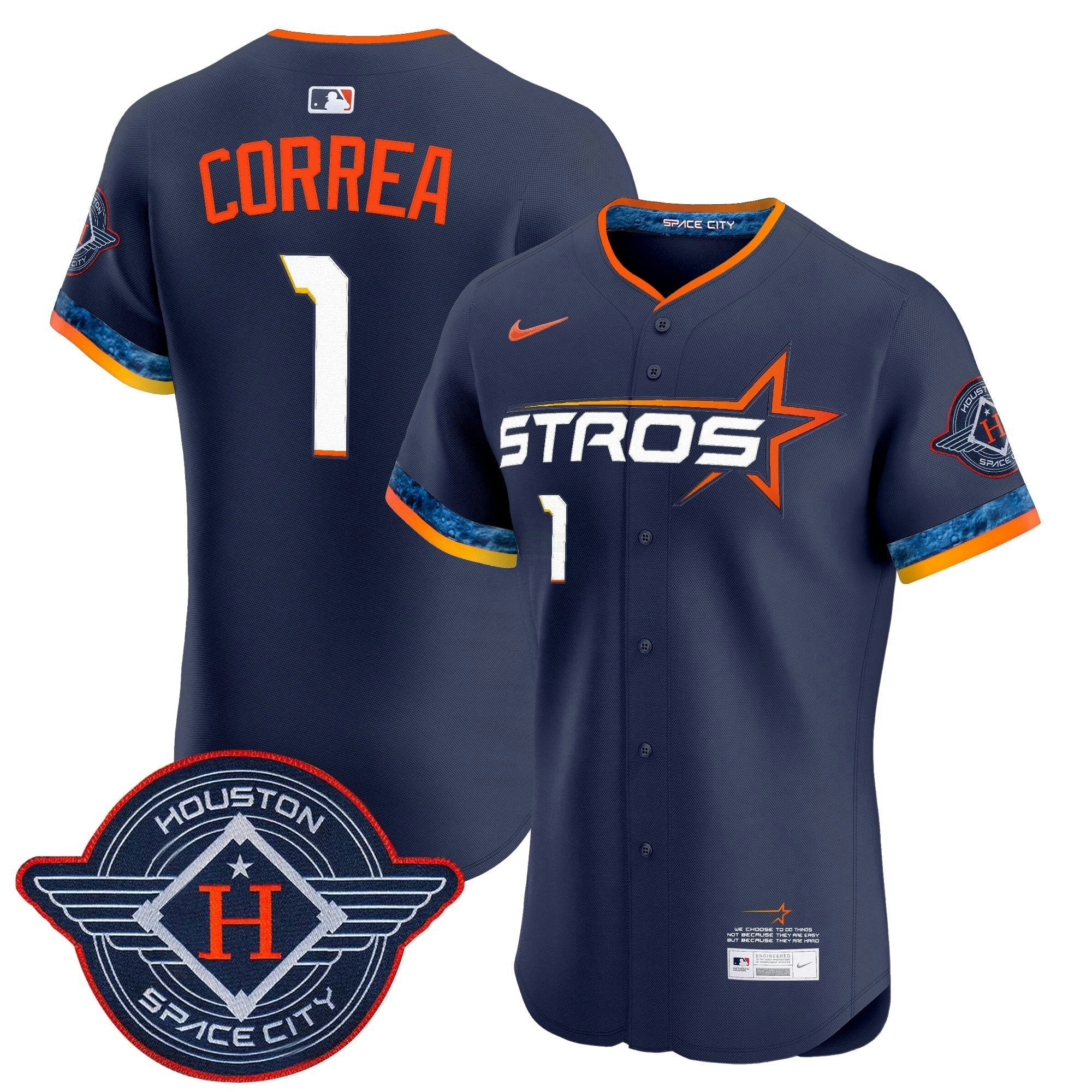 Camisa MLB Men’s Houston 2025 City Connect Vapor Premier Elite Jersey