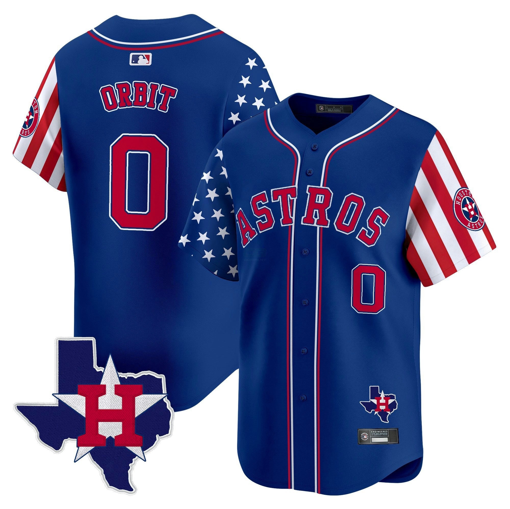 Camisa MLB Men’s Houston 2025 Independence Day Vapor Premier Limited Jersey