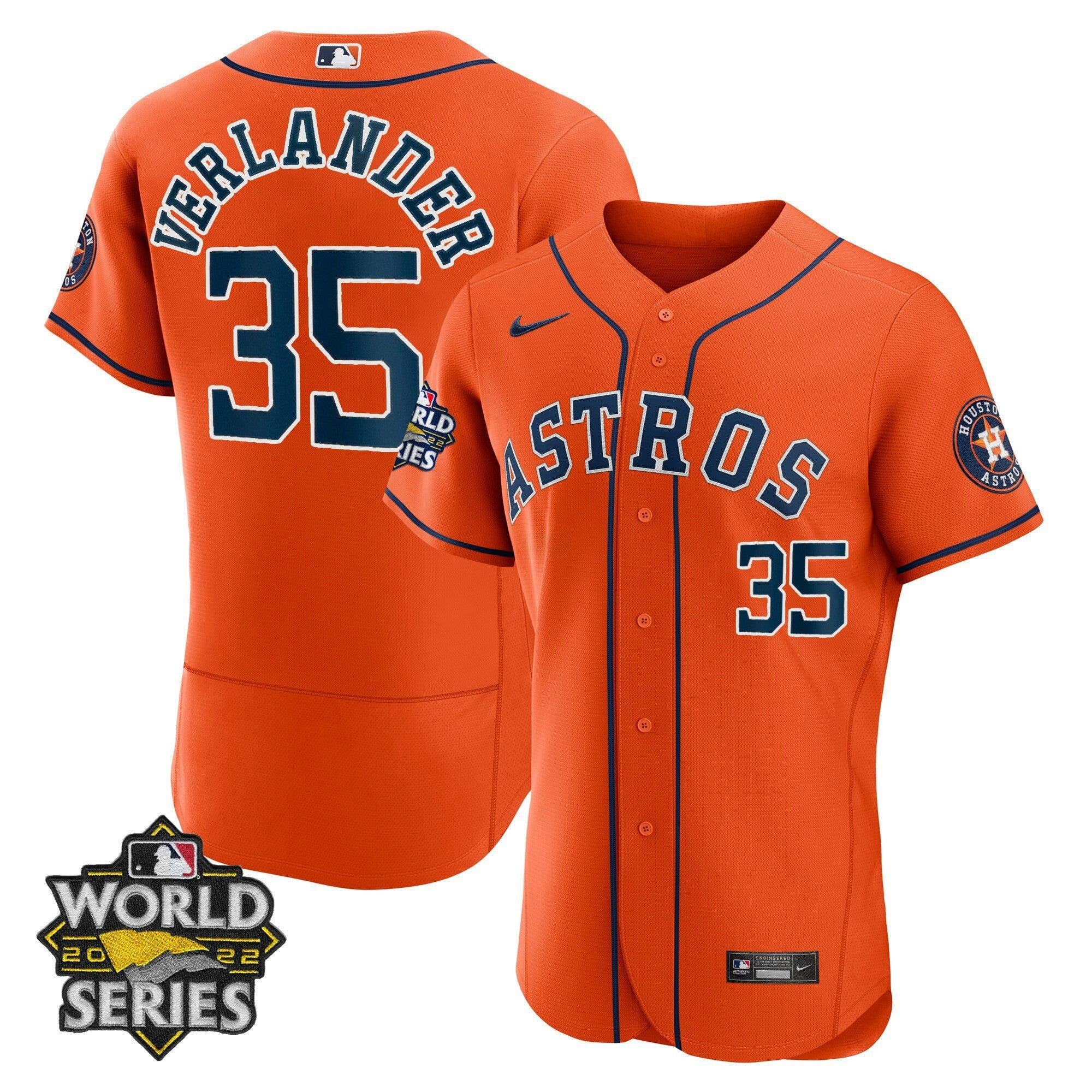 Camisa MLB Men’s Houston Alternativa 2022 World Series Player Jersey