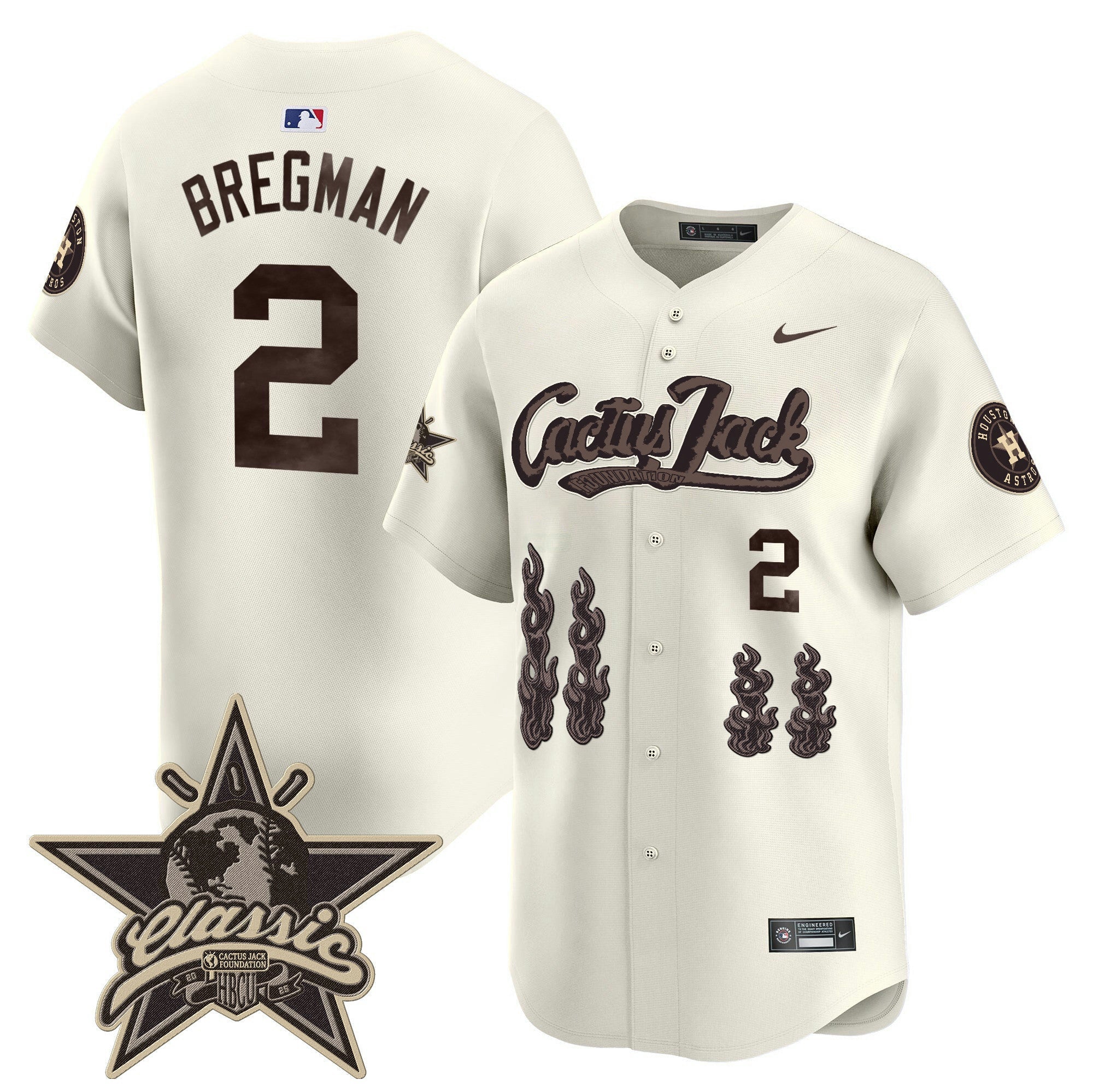 Camisa MLB Men’s Houston Cactus Jack 2025 Vapor Premier Limited Jersey