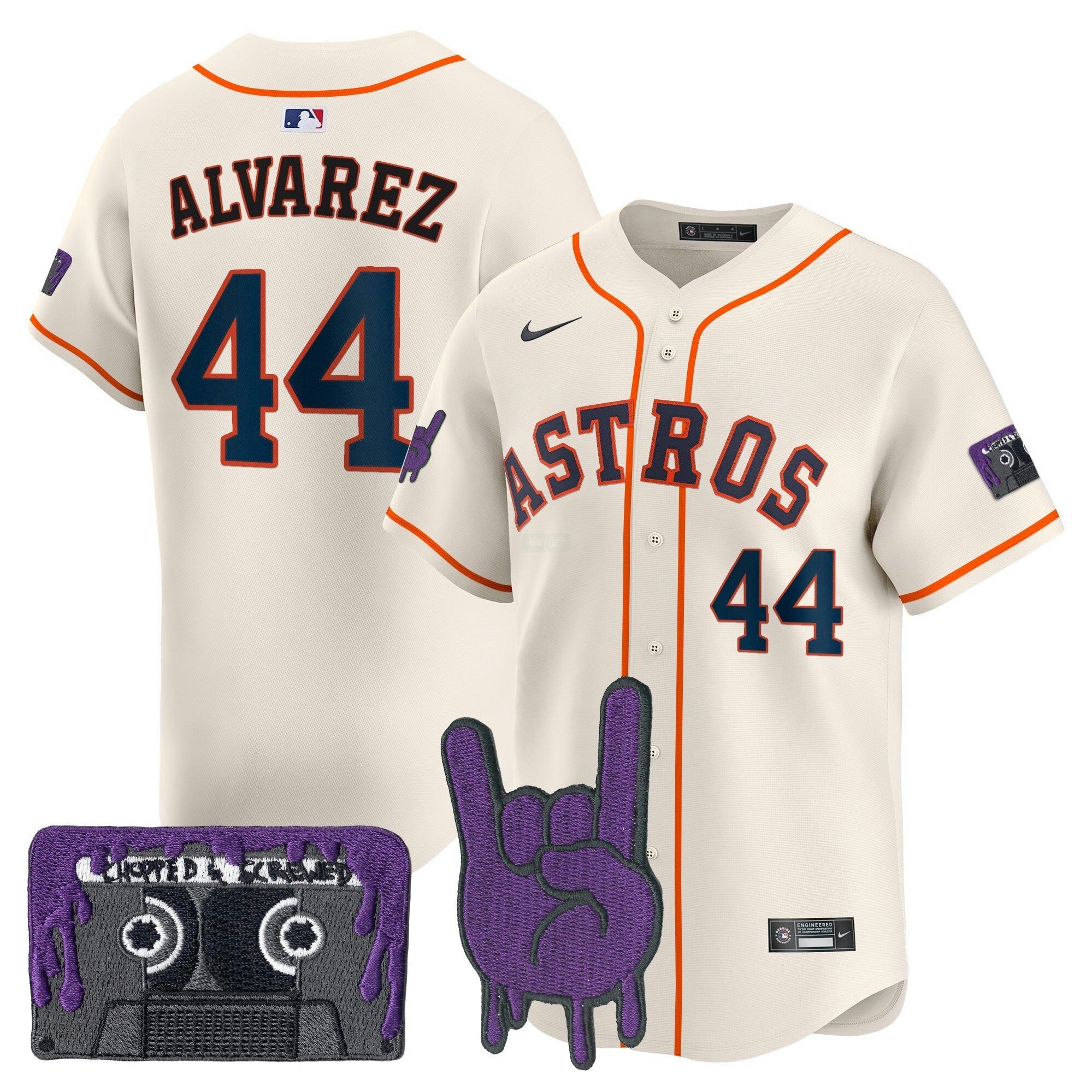 Camisa MLB Men’s Houston DJ Screw Patch Vapor Premier Limited Jersey