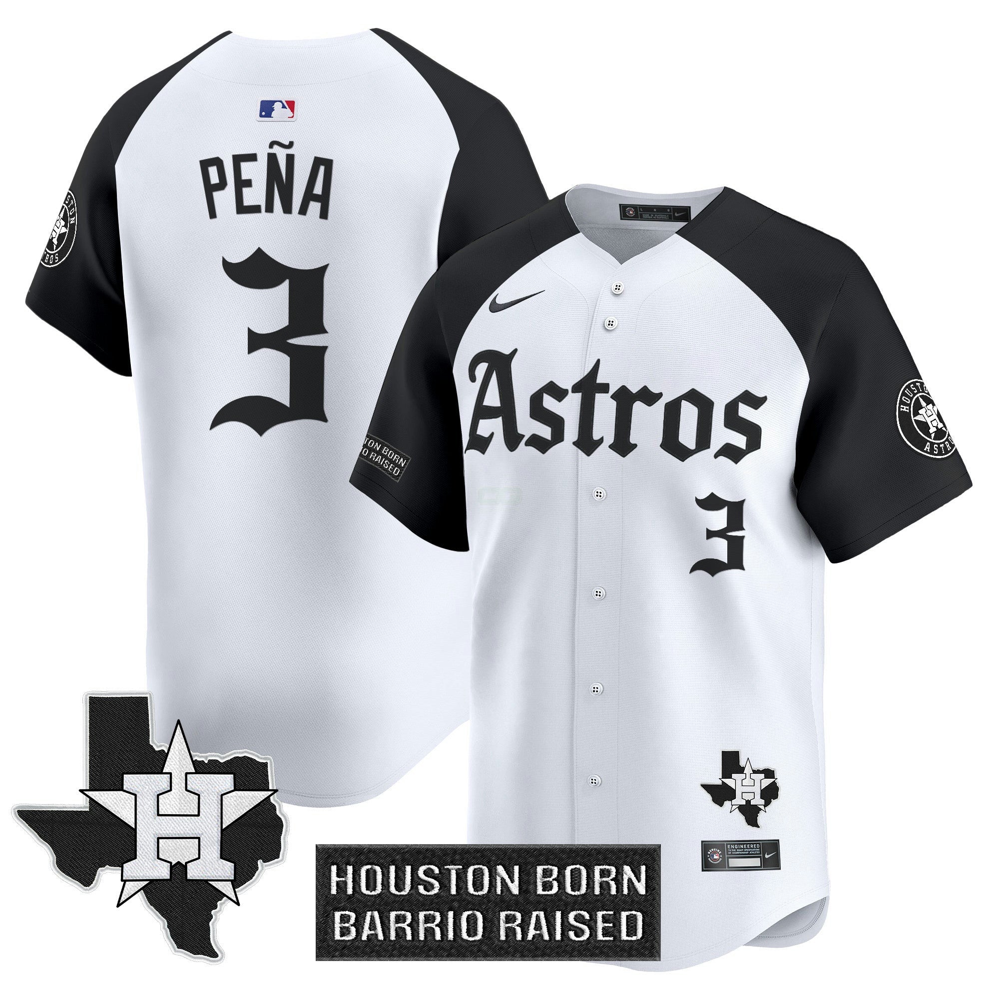 Camisa MLB Men’s Houston ‘Gothic Edition’ Vapor Premier Limited Jersey