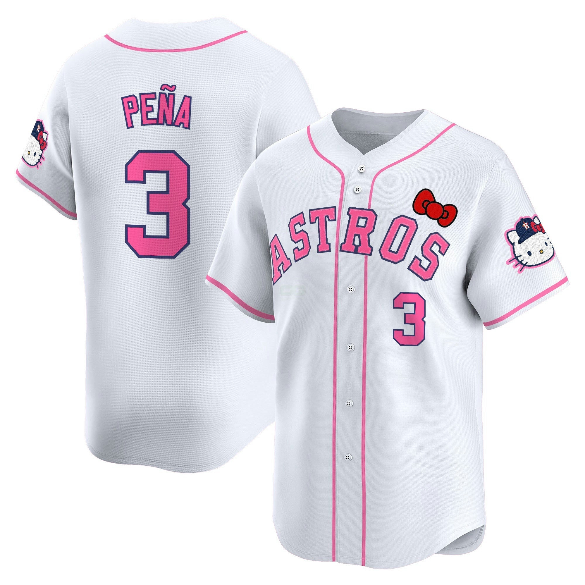 Camisa MLB Men’s Houston Hello Kitty Vapor Premier Limited Jersey V2