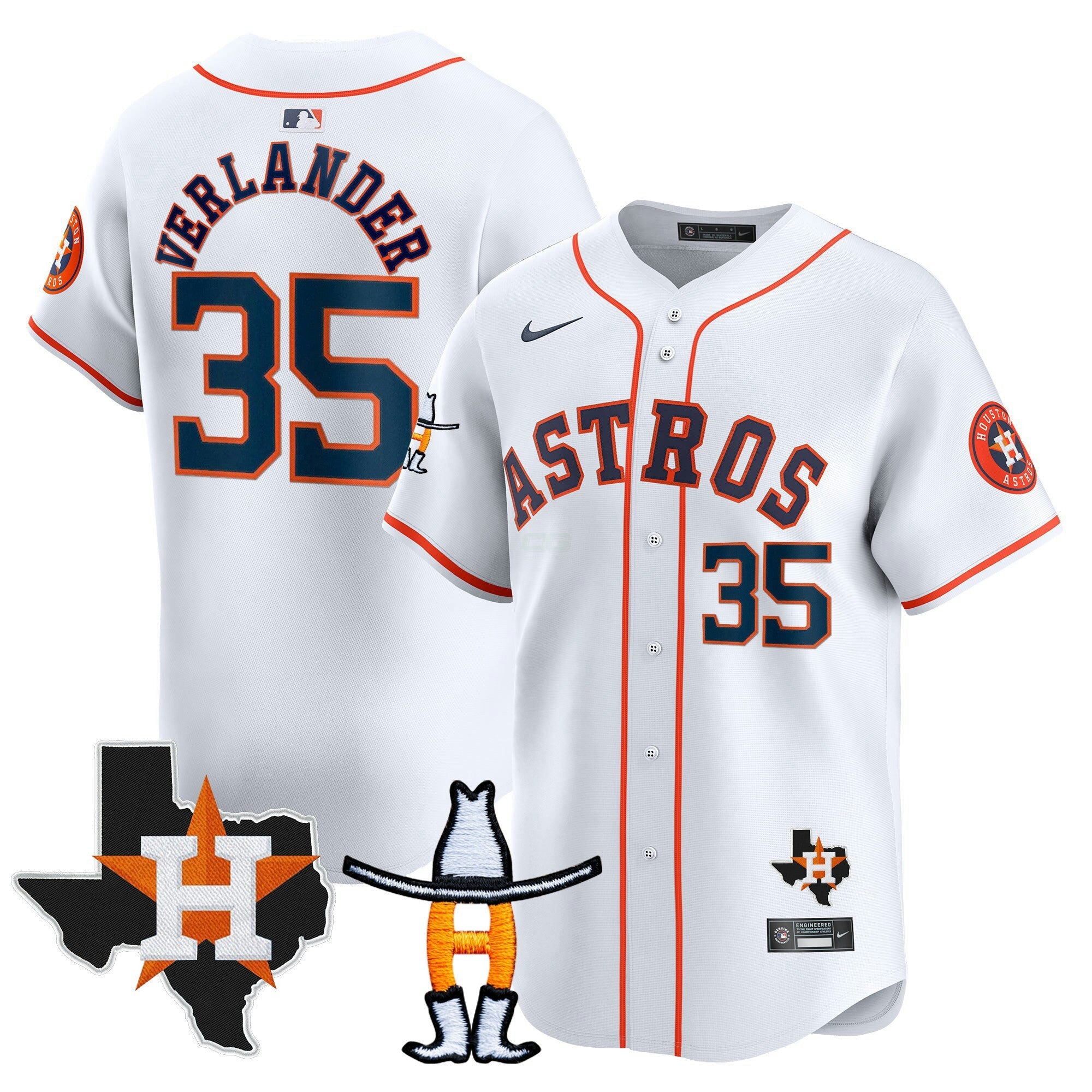 Camisa MLB Men’s Houston Houston Rodeo Patch Vapor Premier Limited Jersey V2