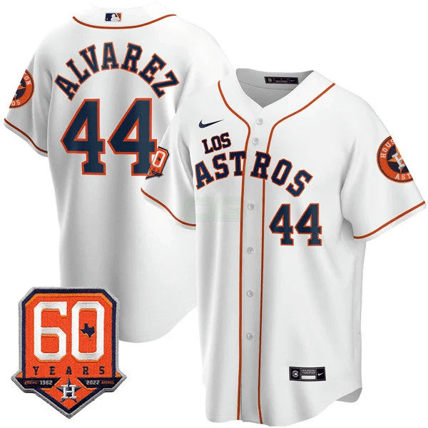 Camisa MLB Men’s Houston – “Los ” Hispanic Heritage 60th Anniversary Patch Jersey
