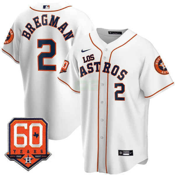 Camisa MLB Men’s Houston – “Los ” Hispanic Heritage 60th Anniversary Patch Jersey