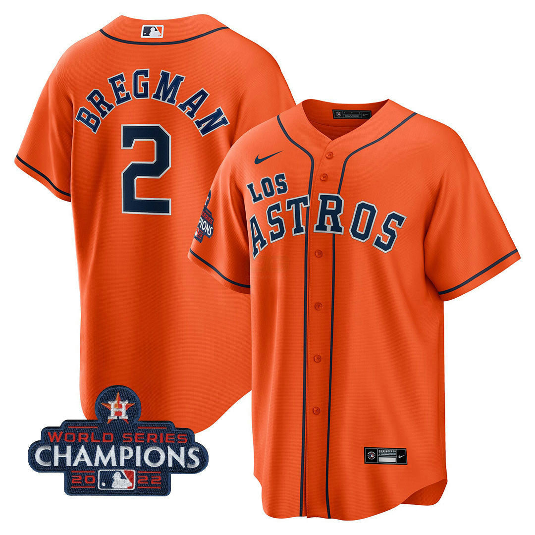 Camisa MLB Men’s Houston “Los ” Hispanic Heritage Champions Patch Jersey