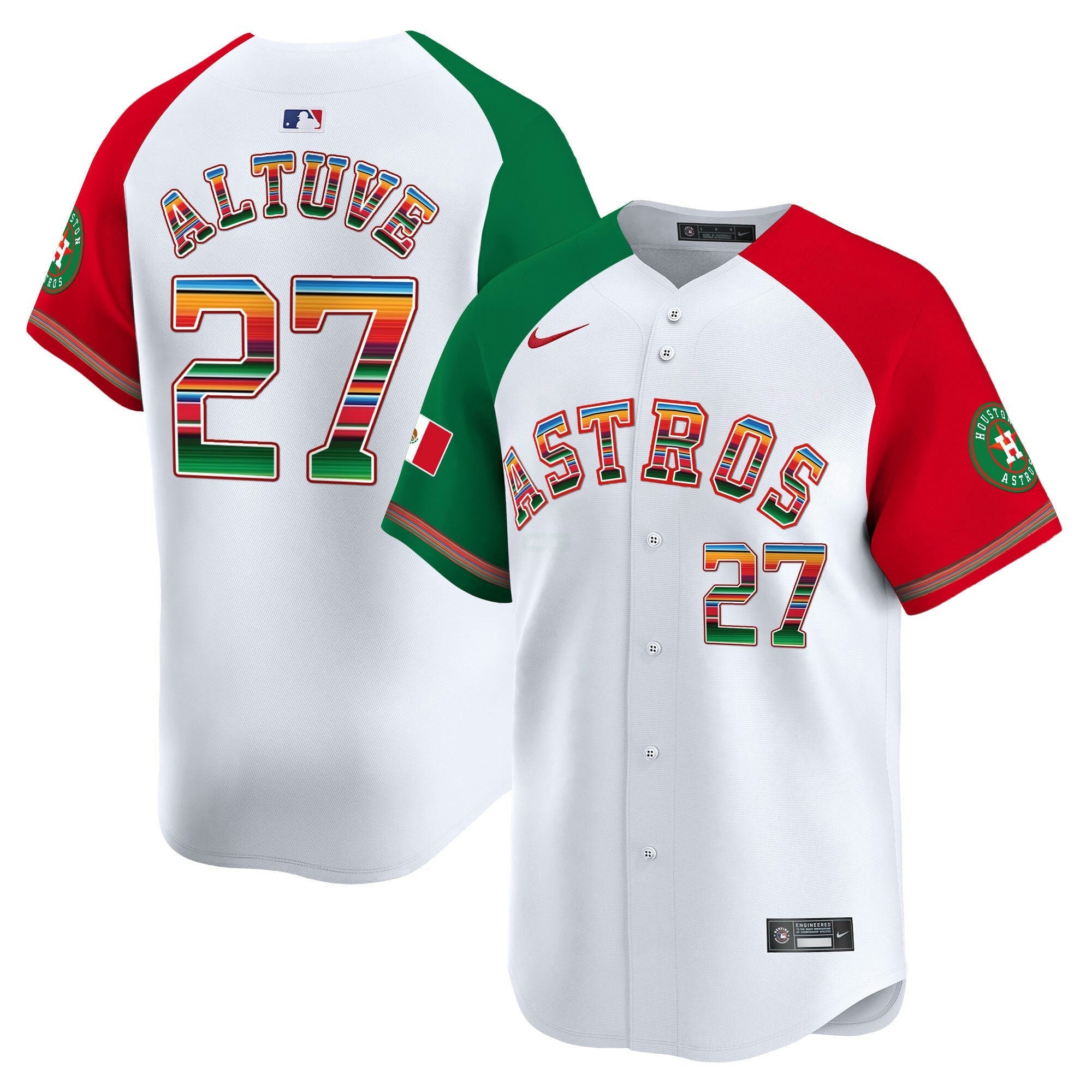 Camisa MLB Men’s Houston Mexico Vapor Premier Limited Jersey