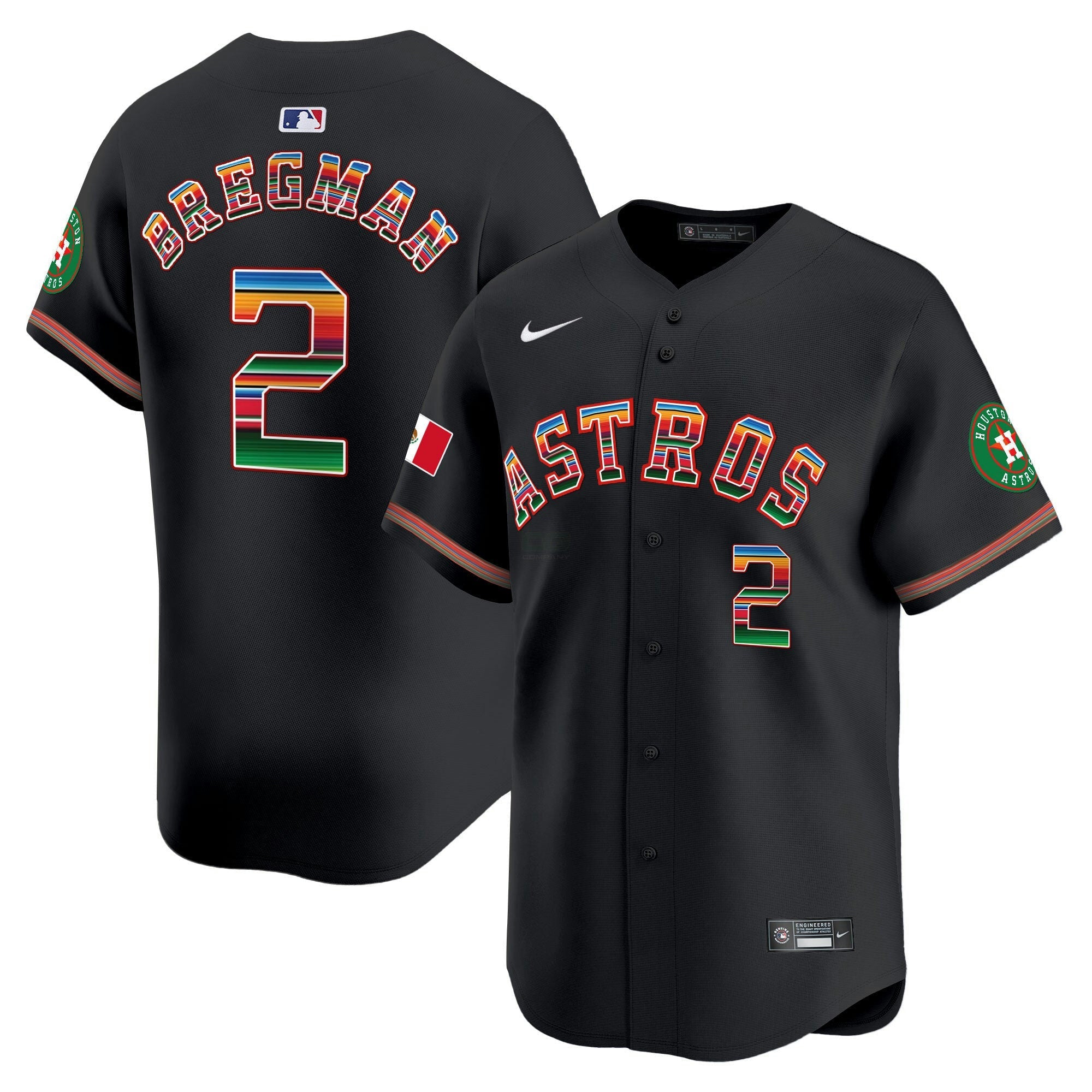 Camisa MLB Men’s Houston Mexico Vapor Premier Limited Jersey