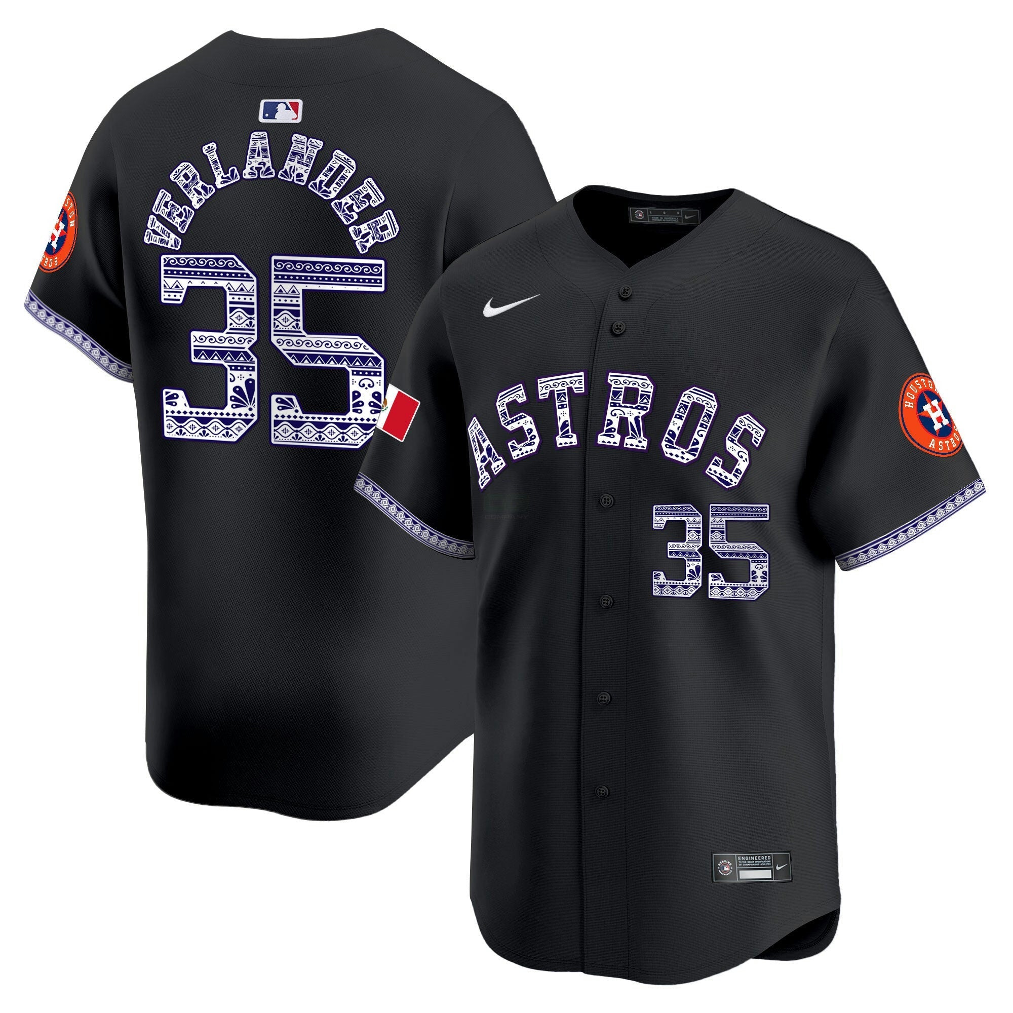 Camisa MLB Men’s Houston Mexico Vapor Premier Limited Jersey V2
