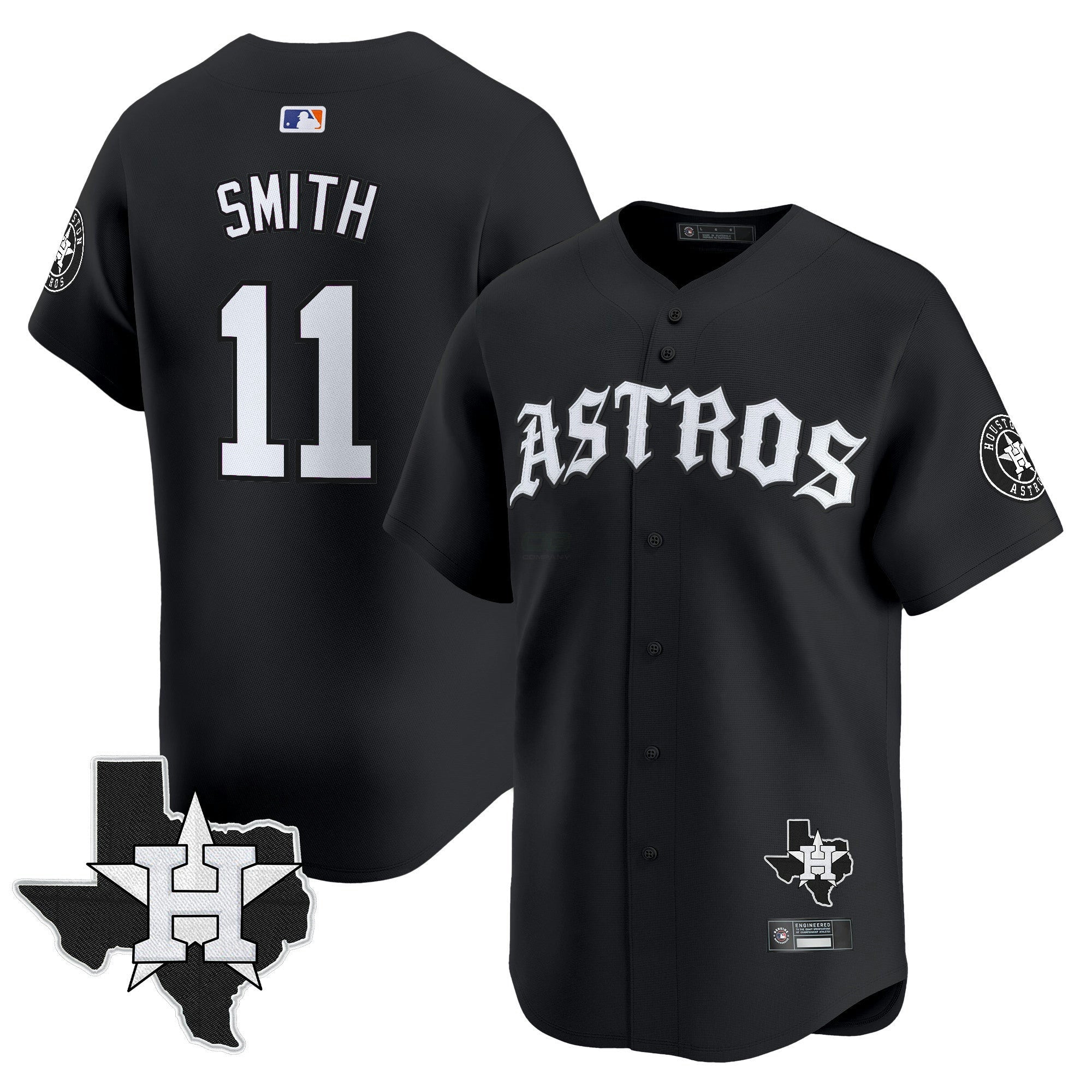 Camisa MLB Men’s Houston ‘Old English Edition’ Vapor Premier Limited Jersey