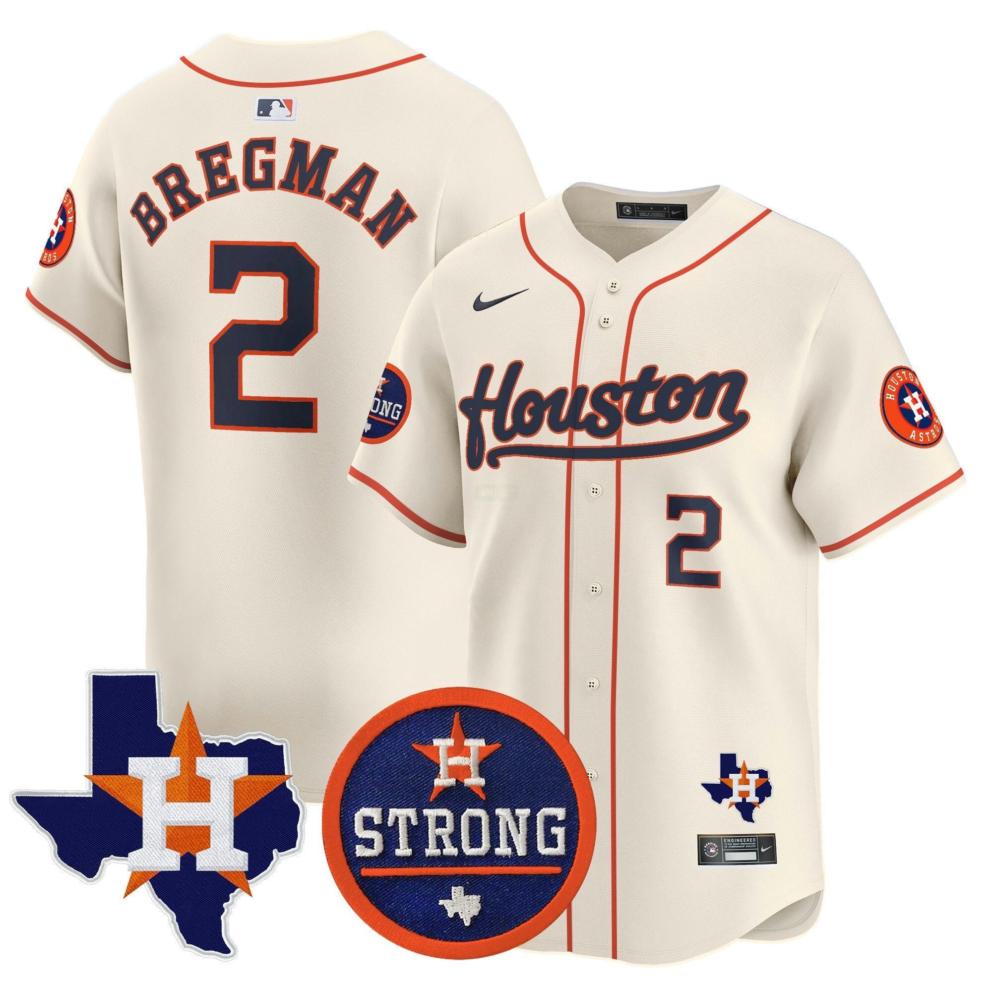 Camisa MLB Men’s “Houston Strong” Patch Vapor Premier Limited Jersey