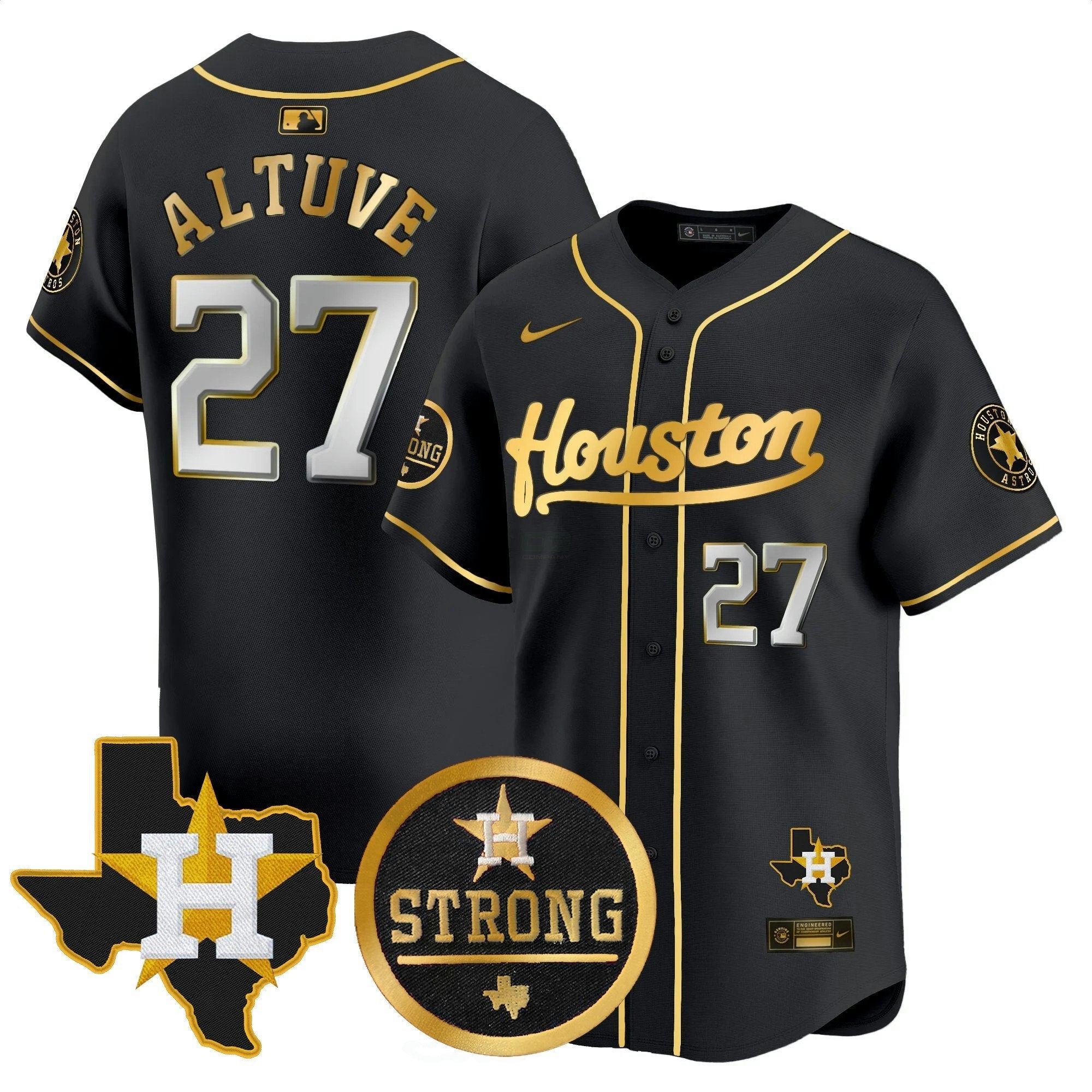 Camisa MLB Men’s “Houston Strong” Patch Vapor Premier Limited Jersey