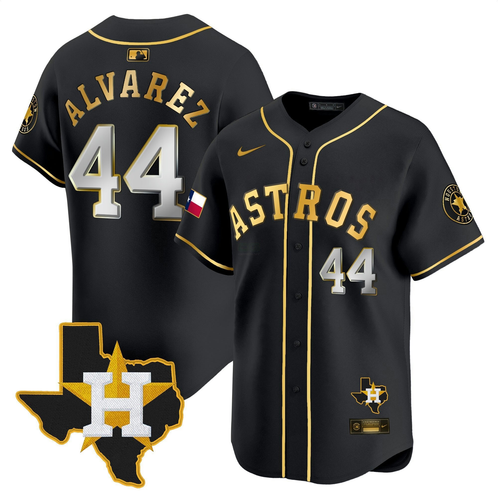 Camisa MLB Men’s Houston Texas Patch Vapor Premier Limited Jersey