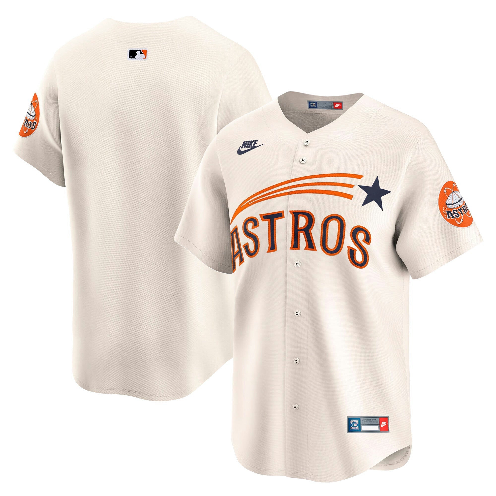 Camisa MLB Men’s Houston Throwback Cooperstown Vapor Premier Limited Jersey