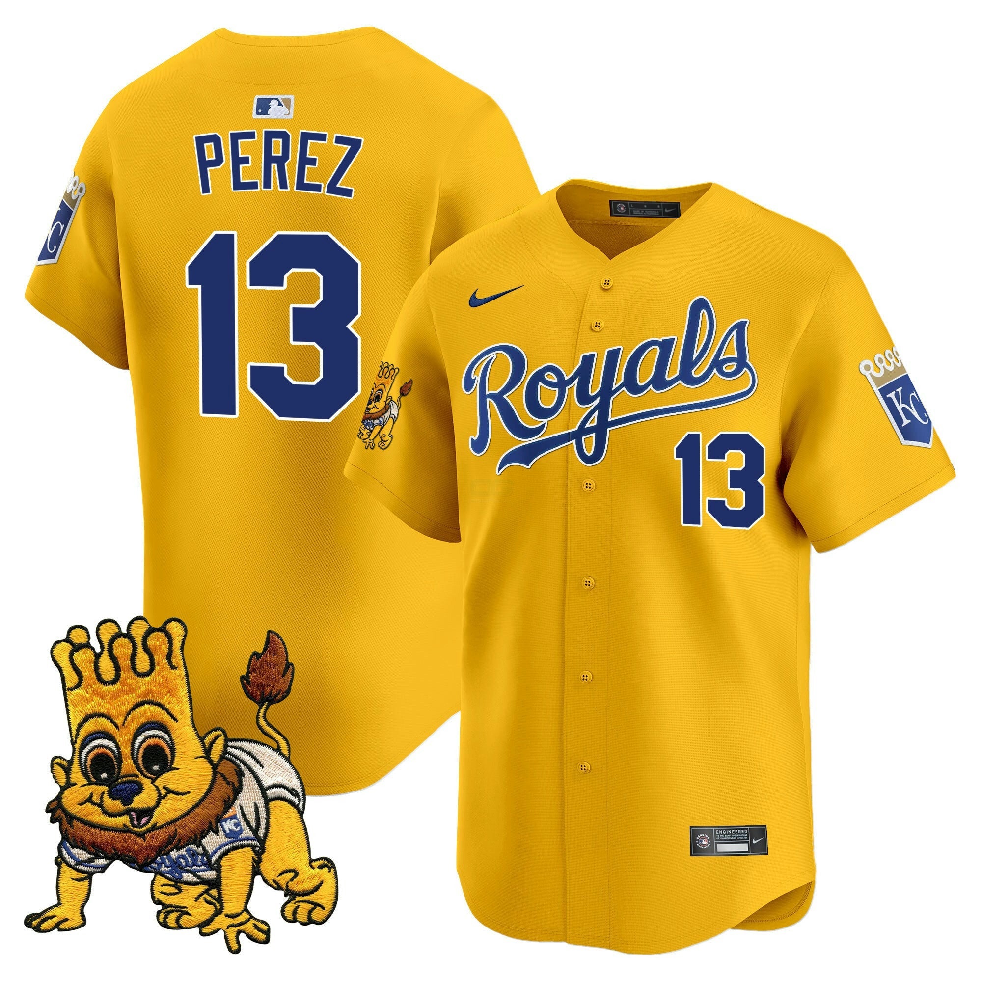 Camisa MLB Men’s Kansas City Sluggerrr Patch Vapor Premier Limited Jersey
