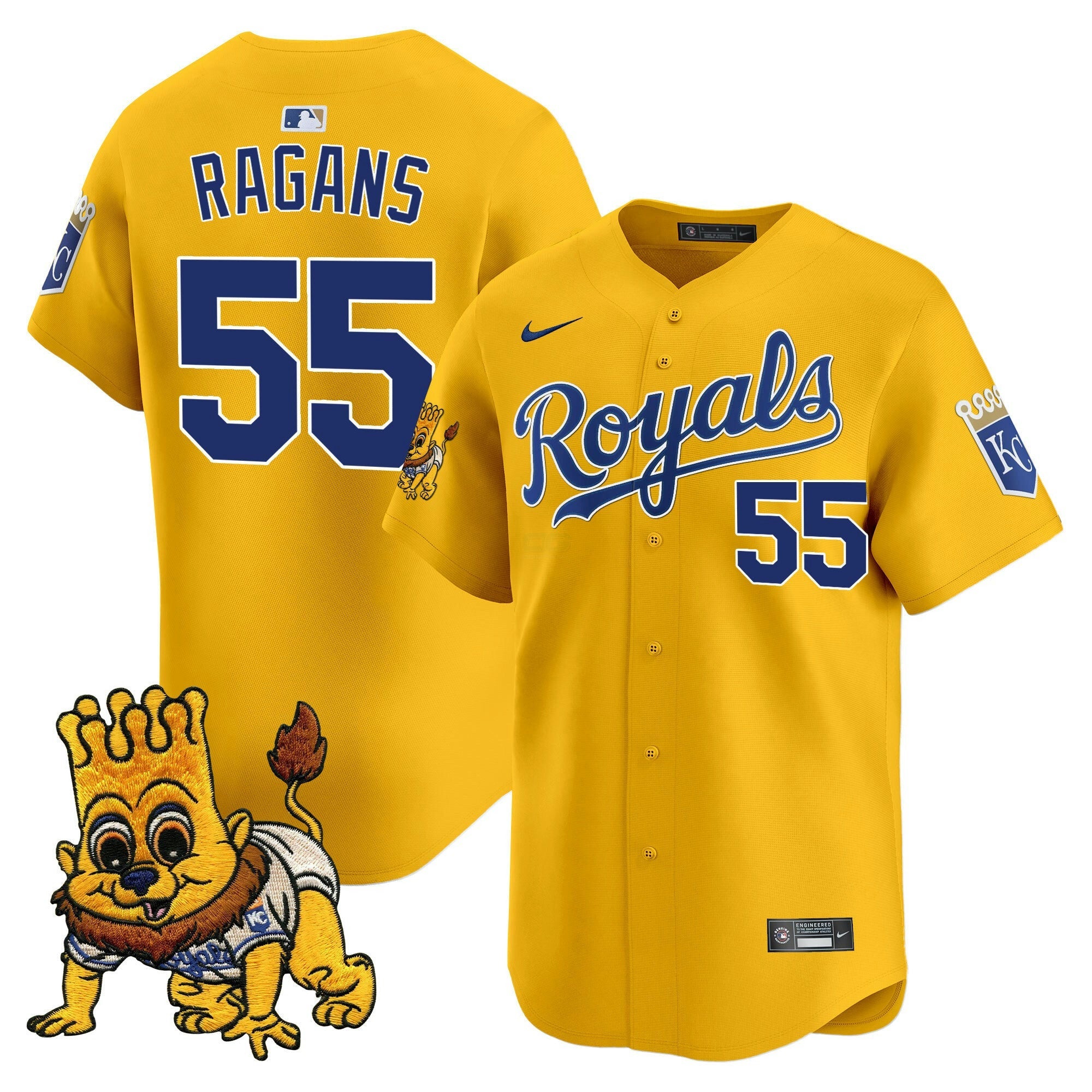 Camisa MLB Men’s Kansas City Sluggerrr Patch Vapor Premier Limited Jersey
