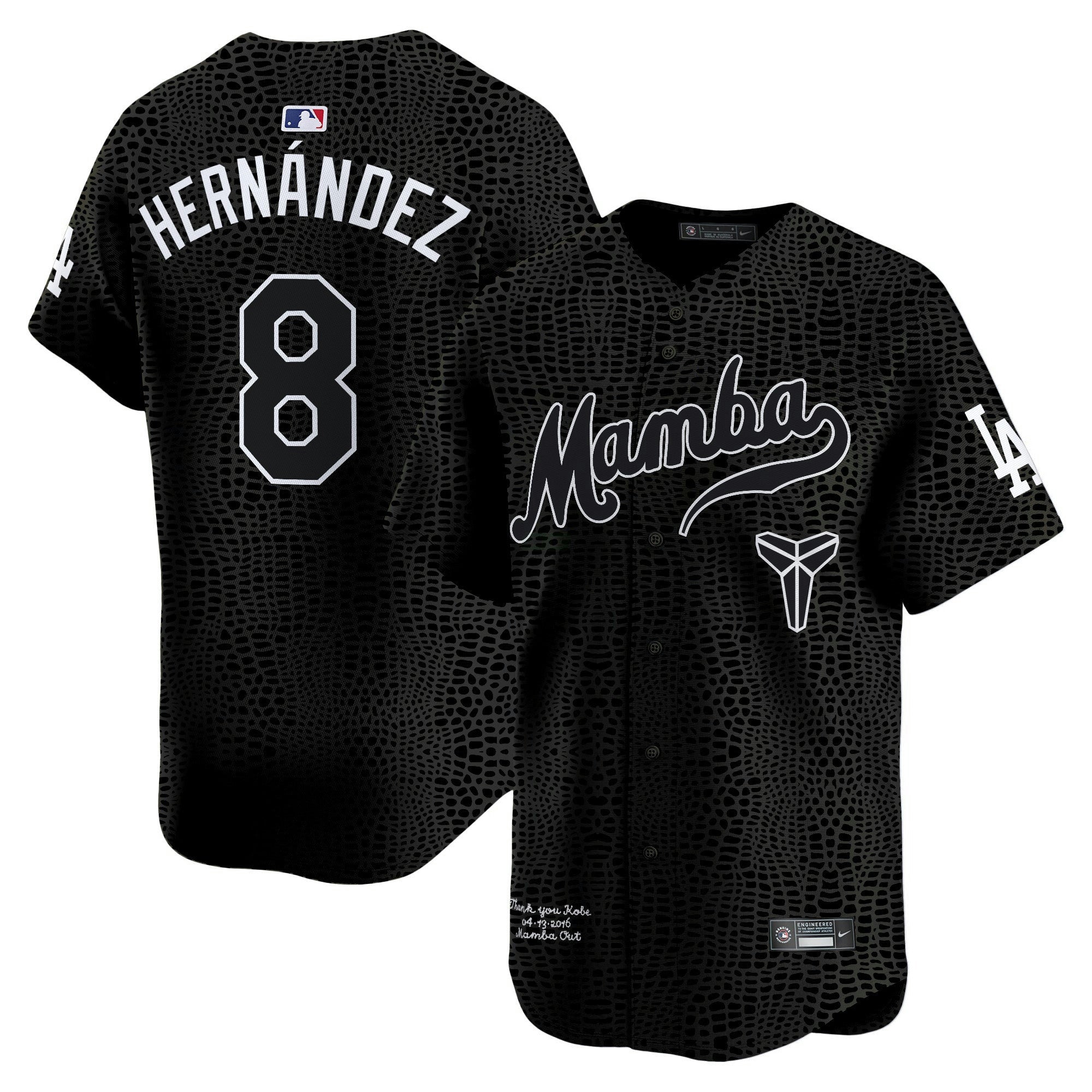 Camisa MLB Men’s Kobe Bryant Mamba Vapor Premier Limited Jersey