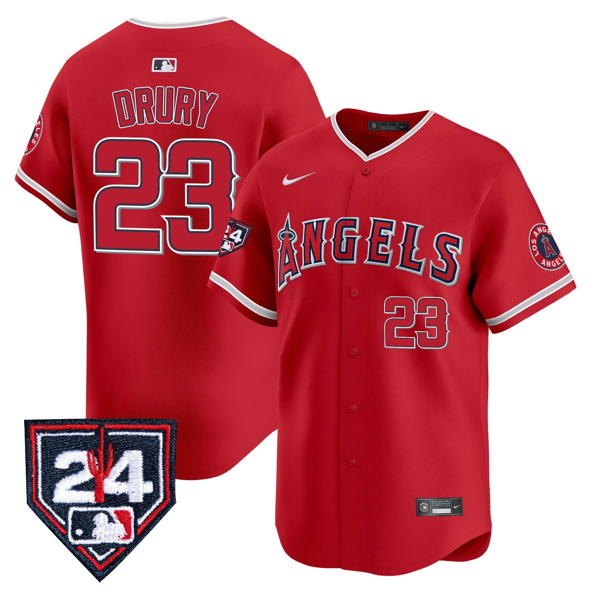 Camisa MLB Men’s Los Angeles 2024 Spring Training Patch Vapor Premier Limited Jersey