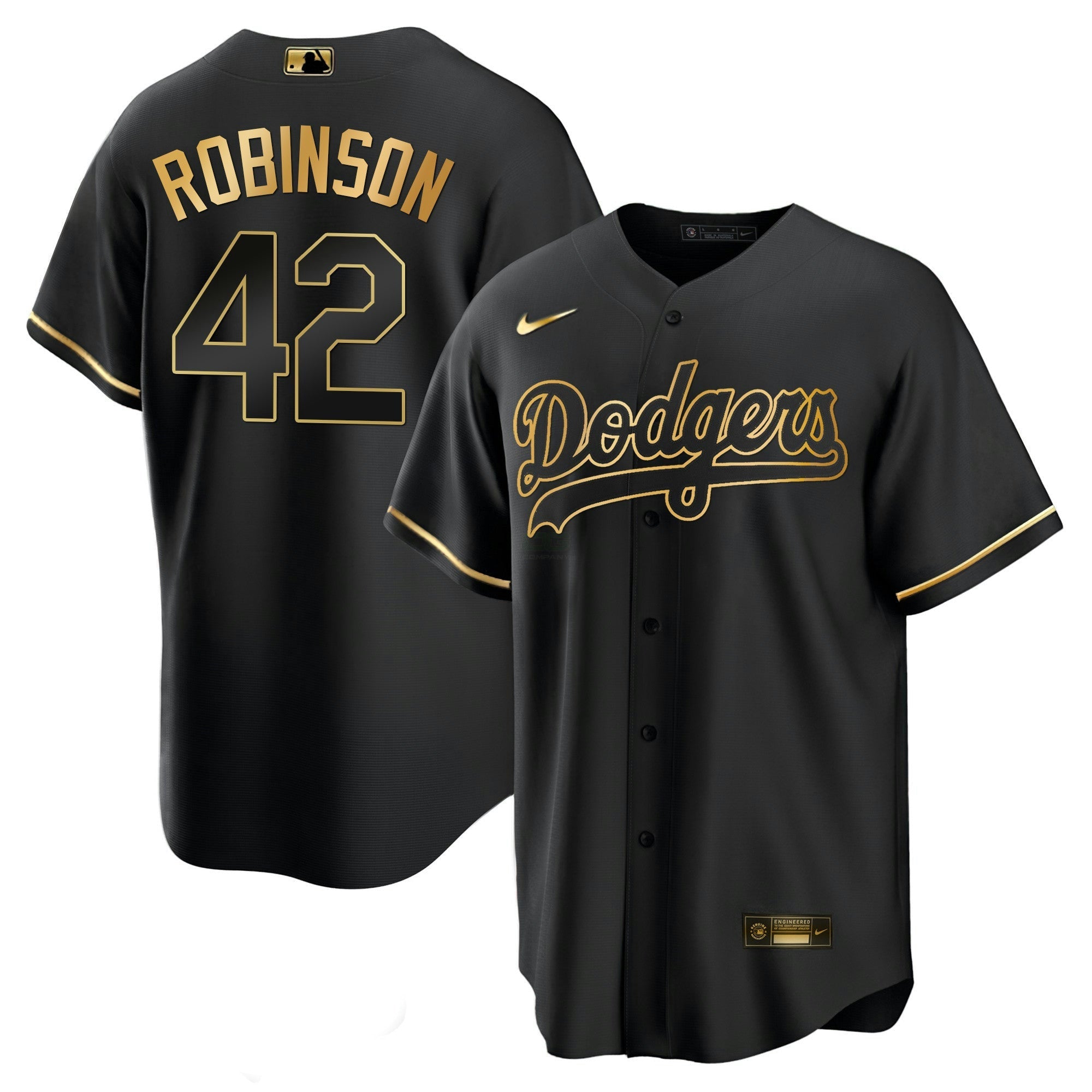 Camisa MLB Men’s Los Angeles Black Limited & Dourada Jersey