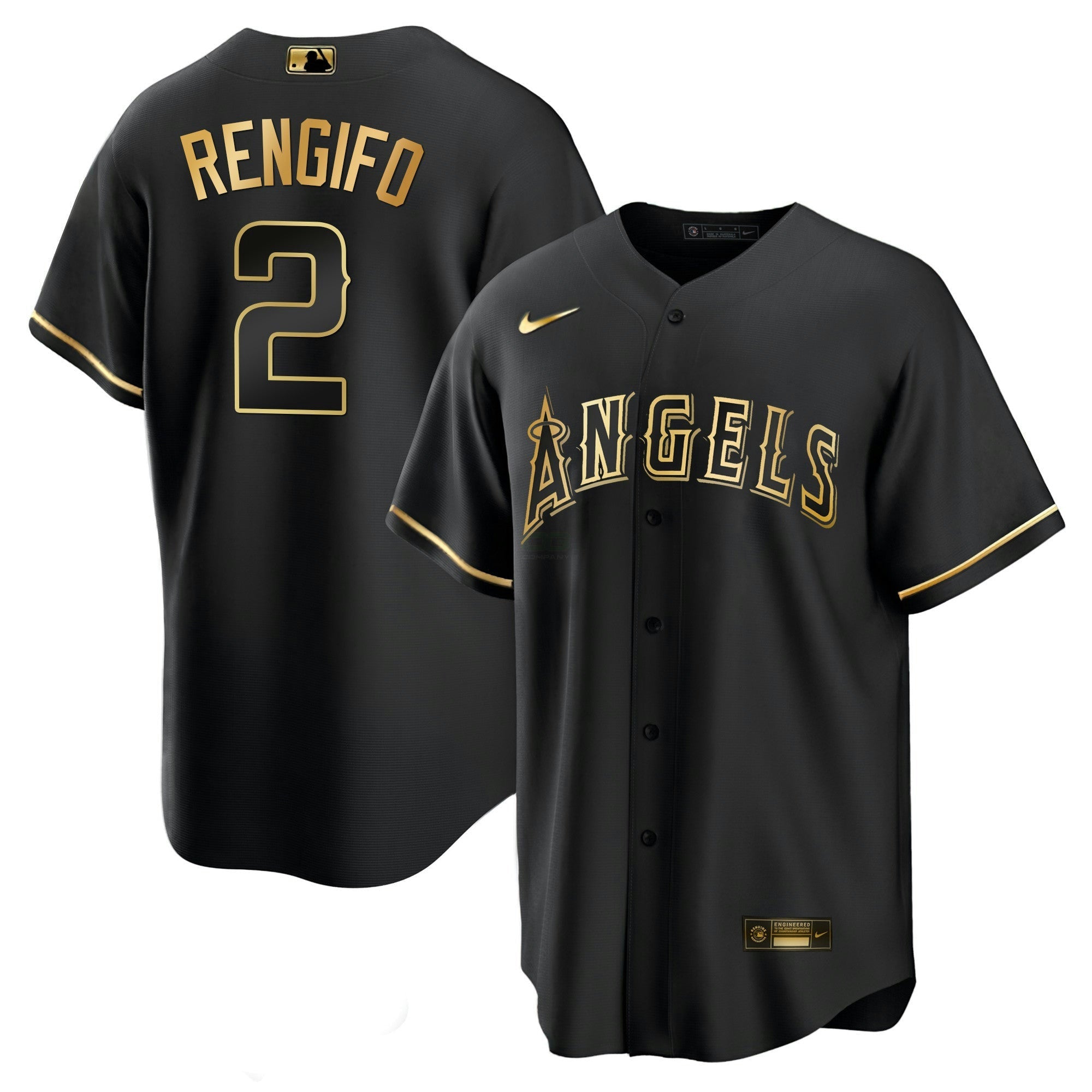 Camisa MLB Men’s Los Angeles Black Limited & Dourada Jersey