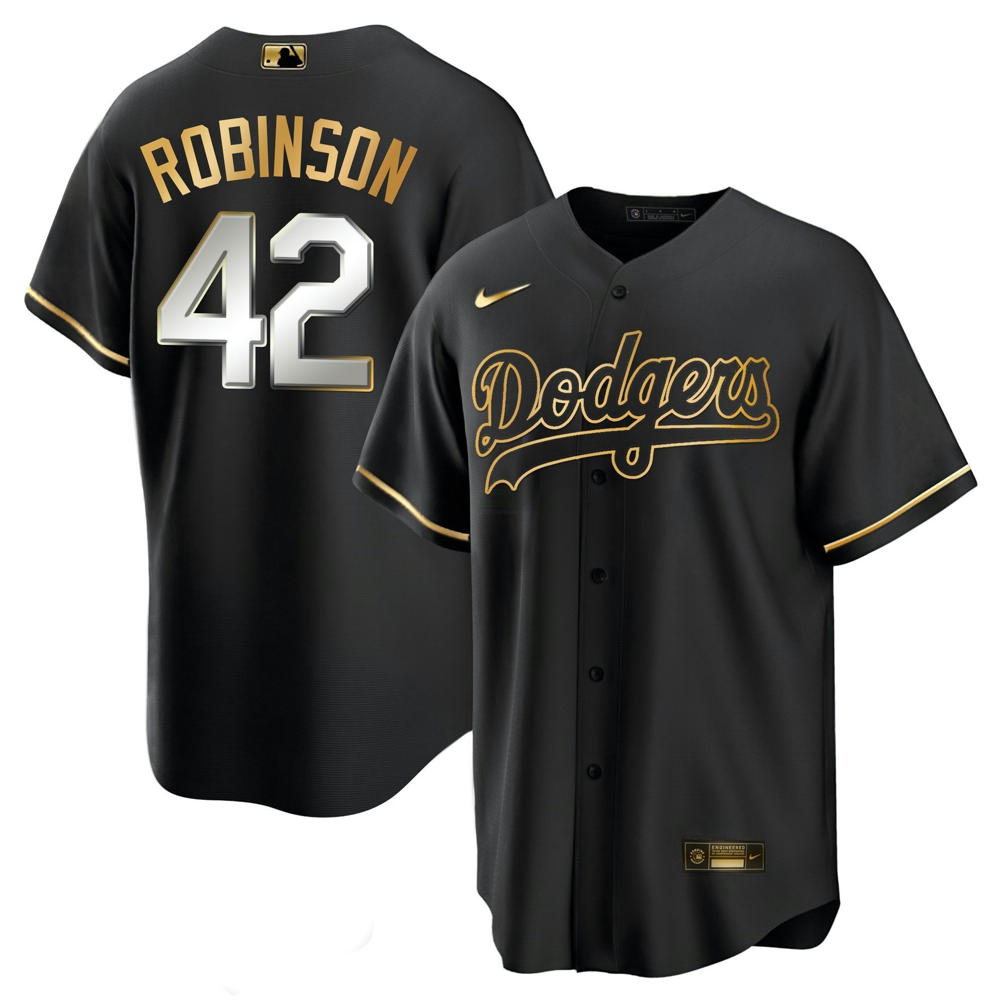 Camisa MLB Men’s Los Angeles Black Limited & Dourada Jersey