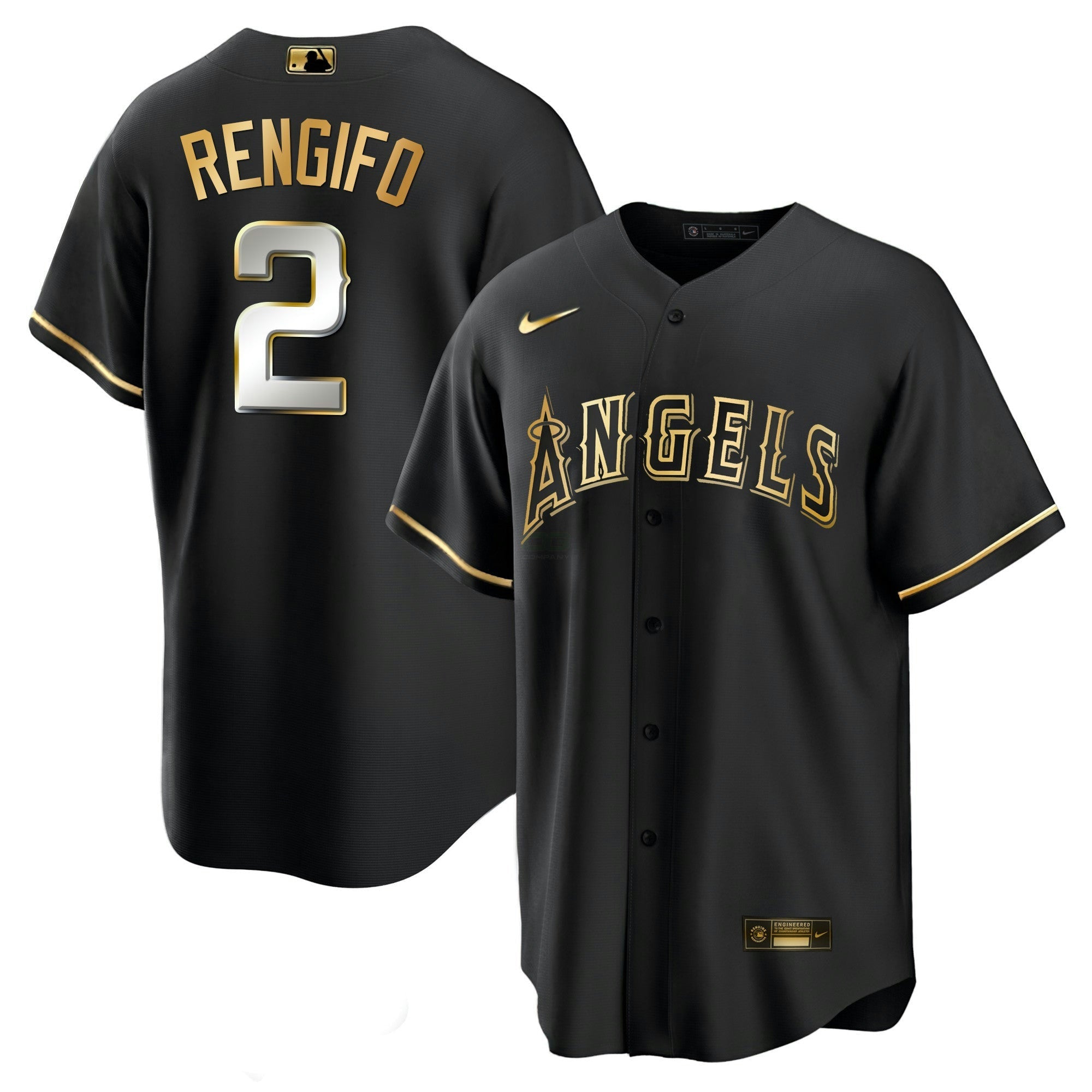 Camisa MLB Men’s Los Angeles Black Limited & Dourada Jersey