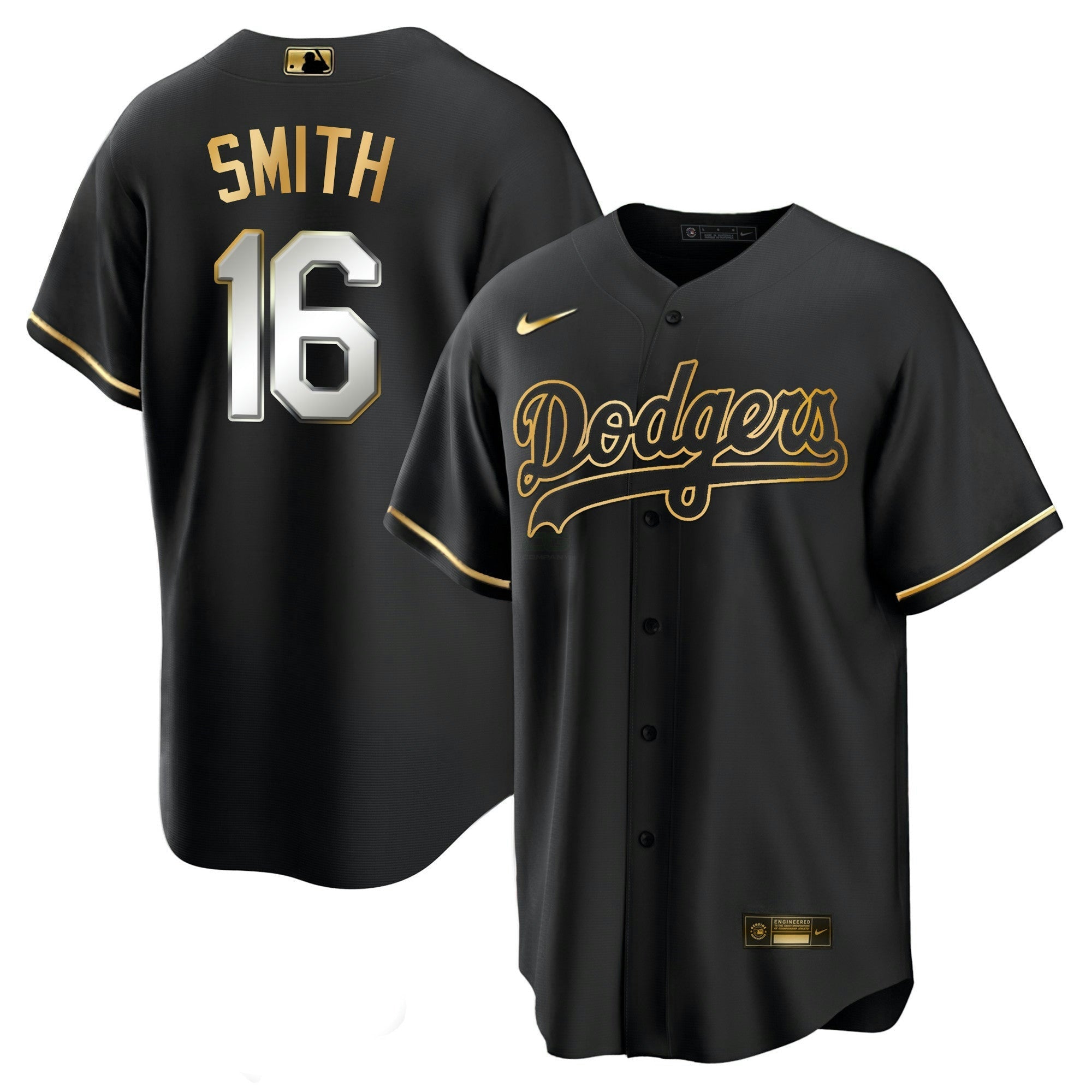 Camisa MLB Men’s Los Angeles Black Limited & Dourada Jersey