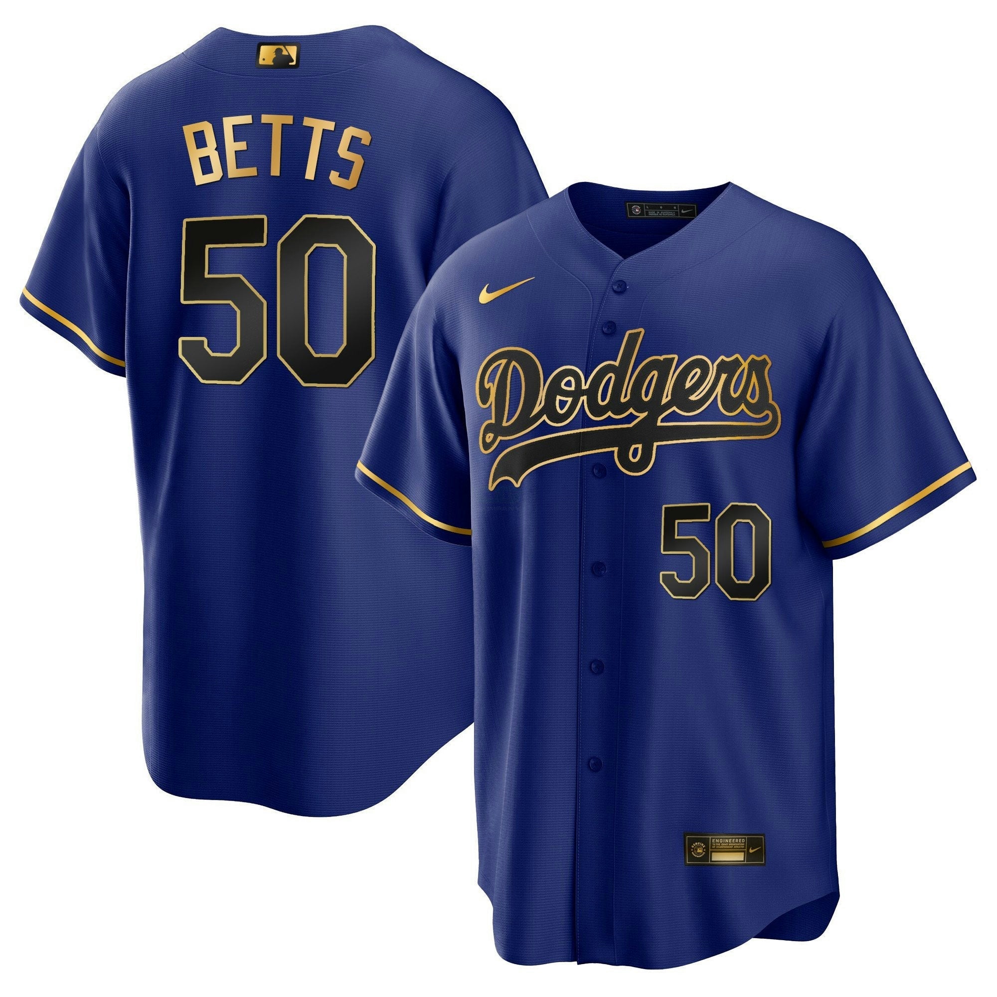 Camisa MLB Men’s Los Angeles Cool Base Dourada Jersey