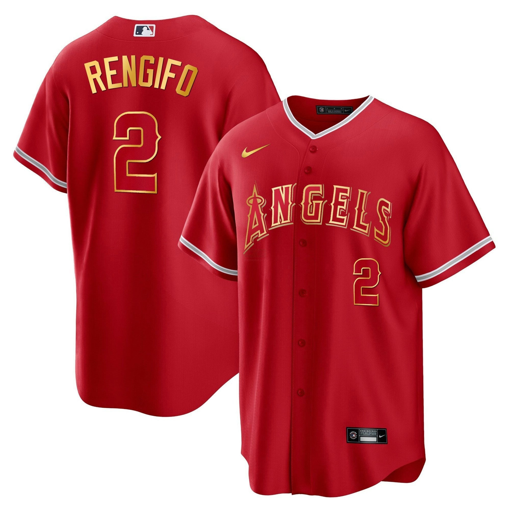 Camisa MLB Men’s Los Angeles Cool Base Dourada Jersey