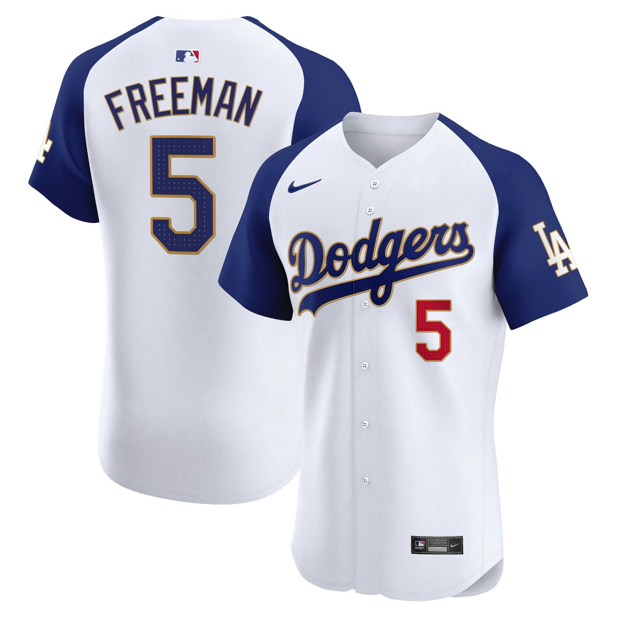 Camisa MLB Men’s Los Angeles Gold Trim Premier Elite Jersey