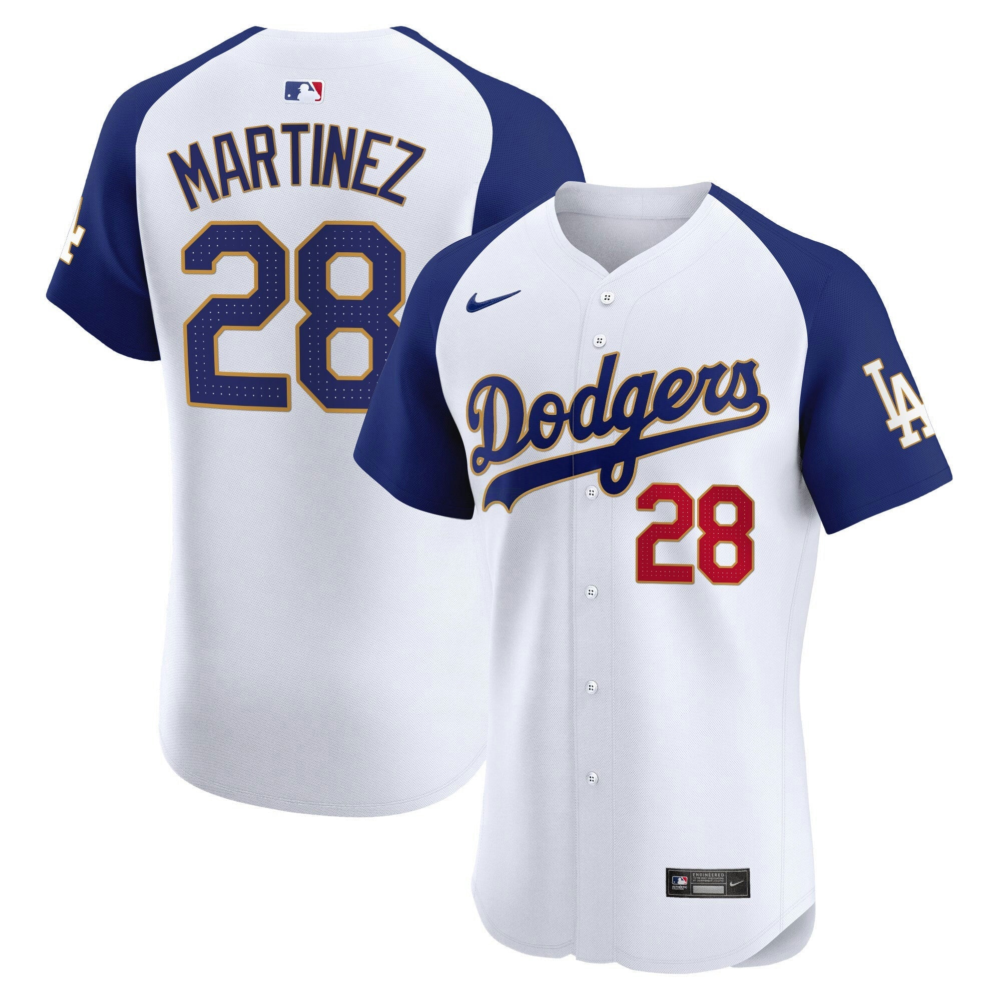 Camisa MLB Men’s Los Angeles Gold Trim Premier Elite Jersey