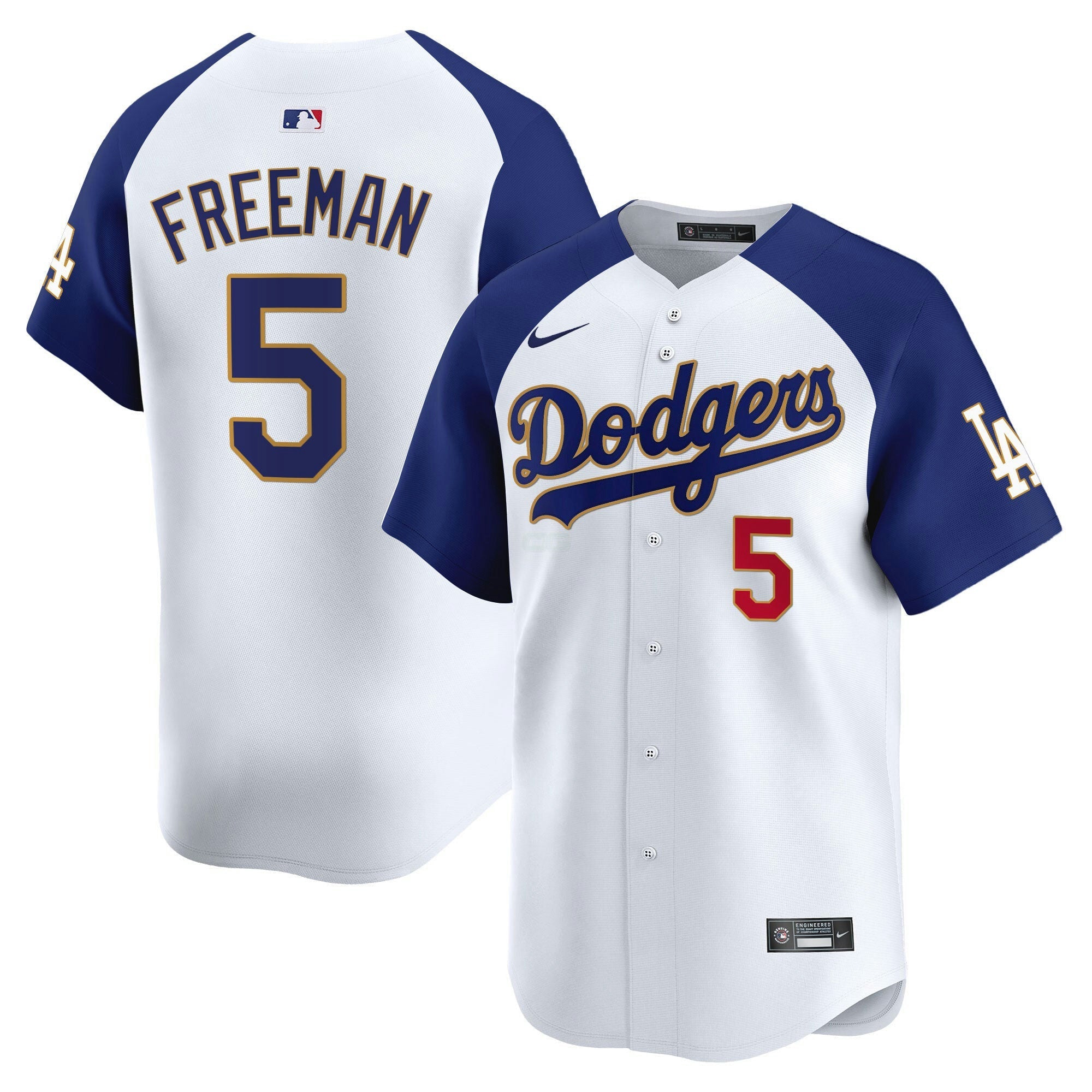 Camisa MLB Men’s Los Angeles Gold Trim Vapor Premier Limited Jersey